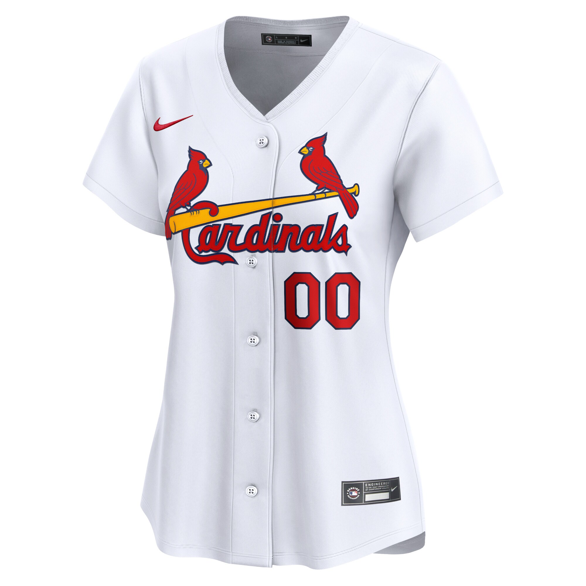 Alternative view of Cardinals Women’s White Custom Jersey - Nike