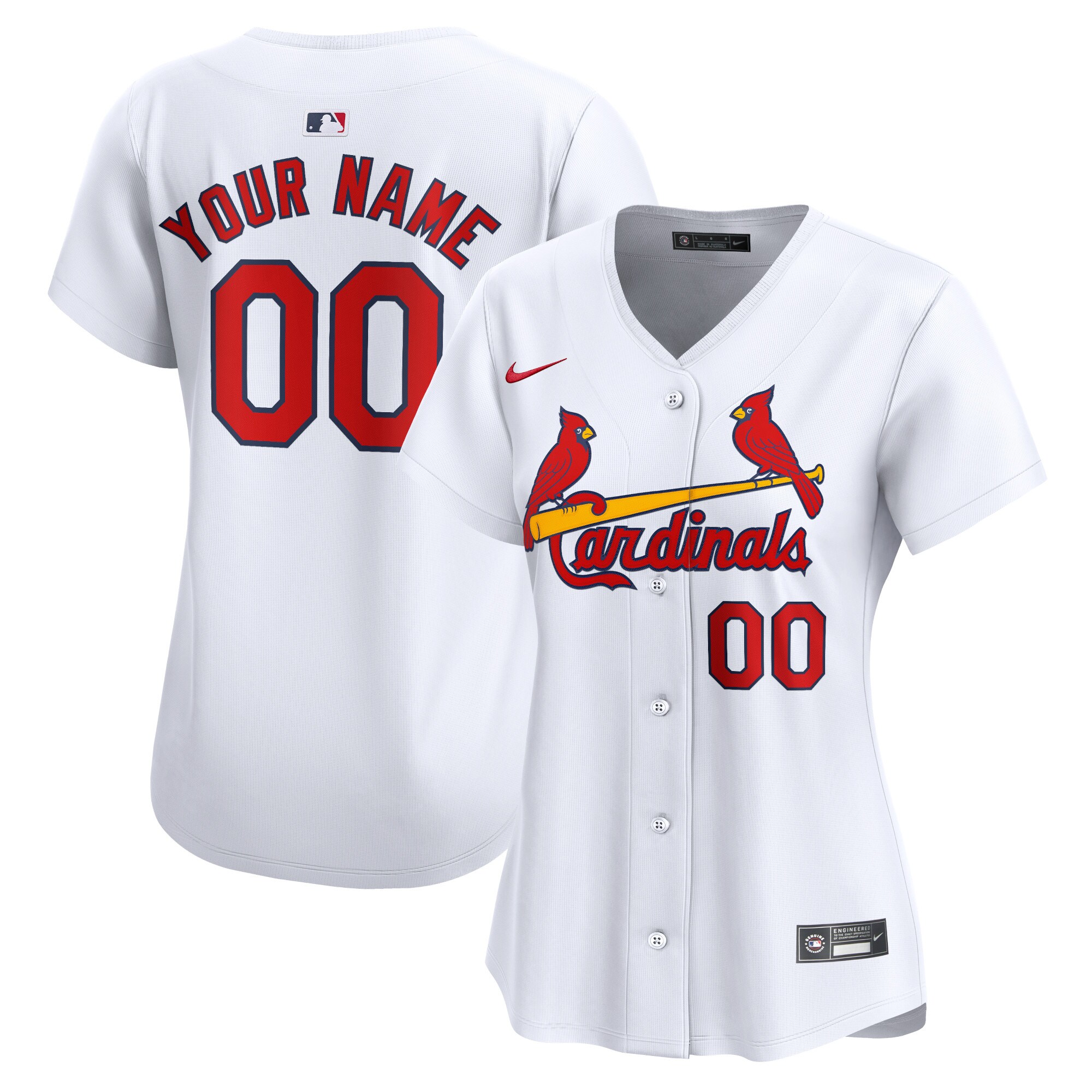 Cardinals Women’s White Custom Jersey - Nike
