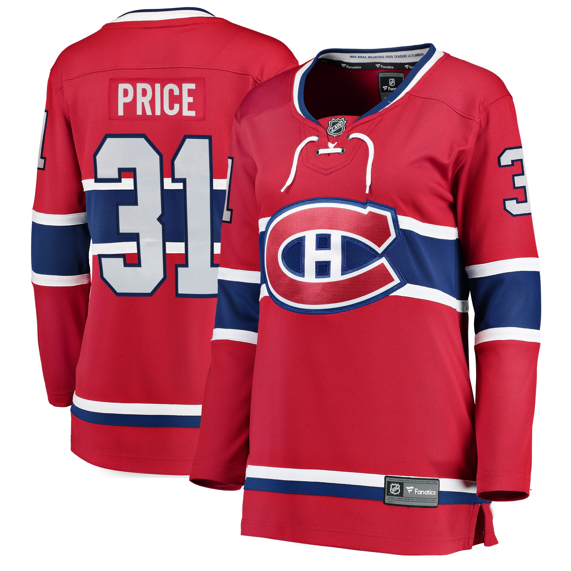 Carey Price Montreal Canadiens Fanatics Women's Home Breakaway Jersey - Red