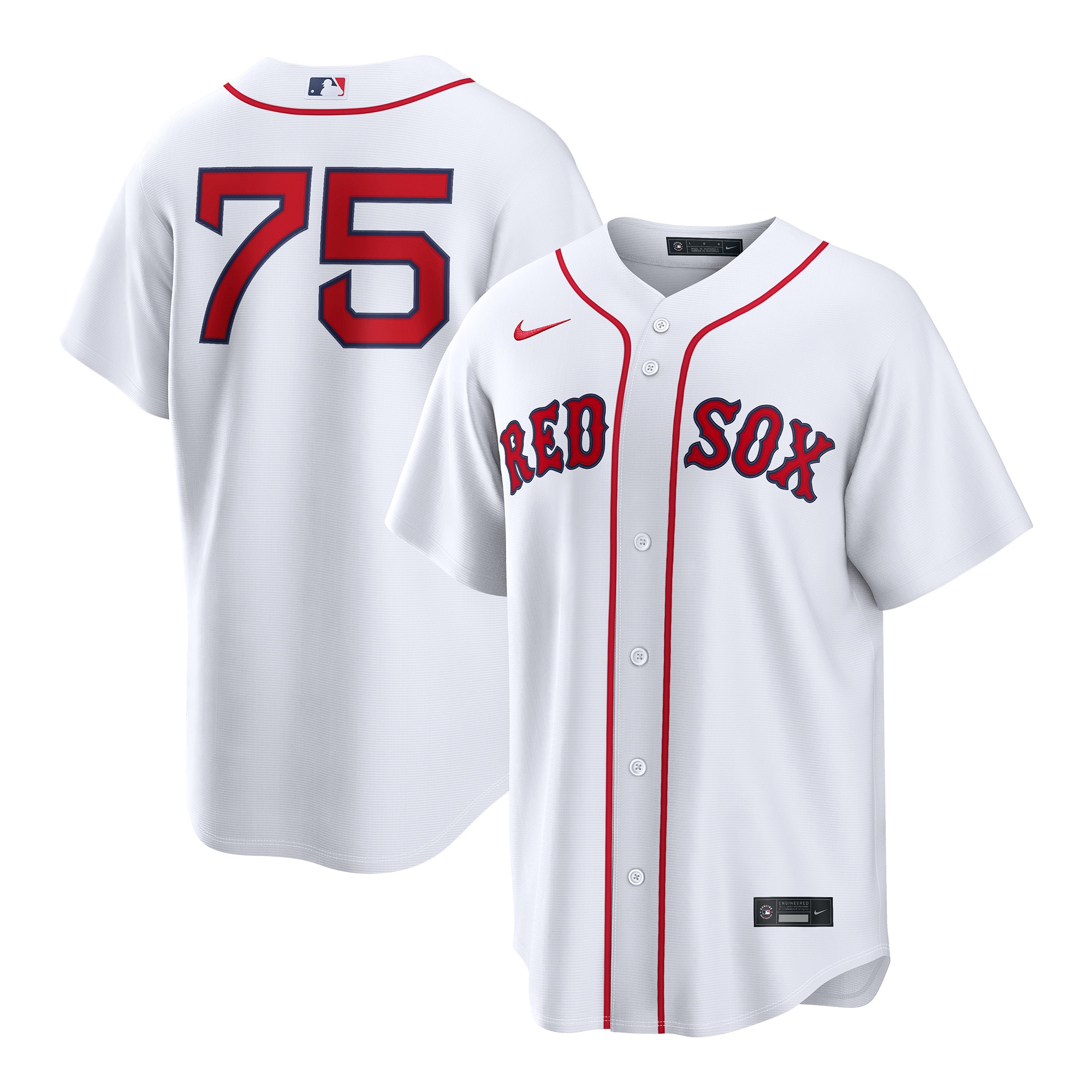 Carlos Narváez Boston Red Sox Home Jersey - White