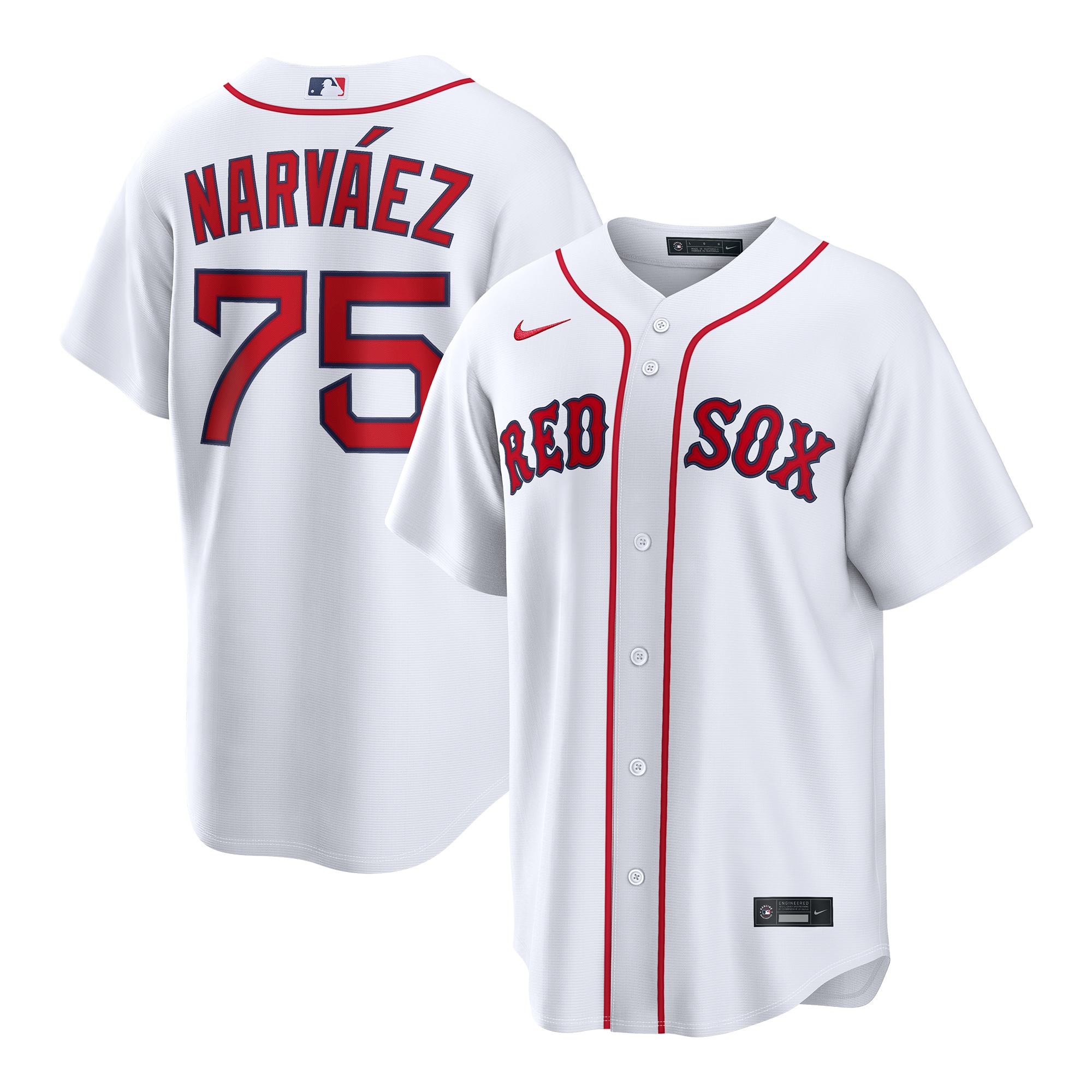 Carlos Narváez Boston Red Sox Home Jersey - White