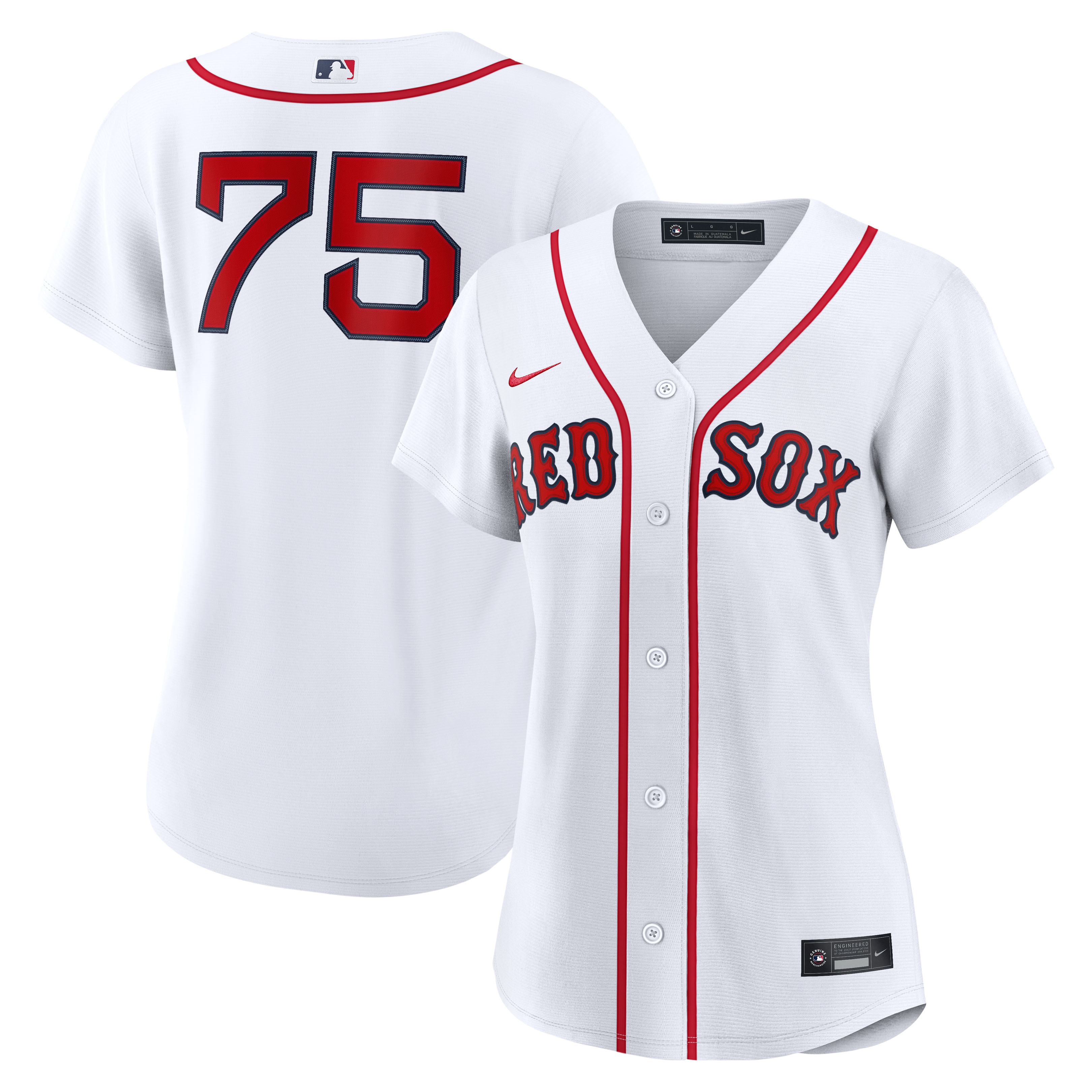 Carlos Narváez Boston Red Sox Women's Home Jersey - White