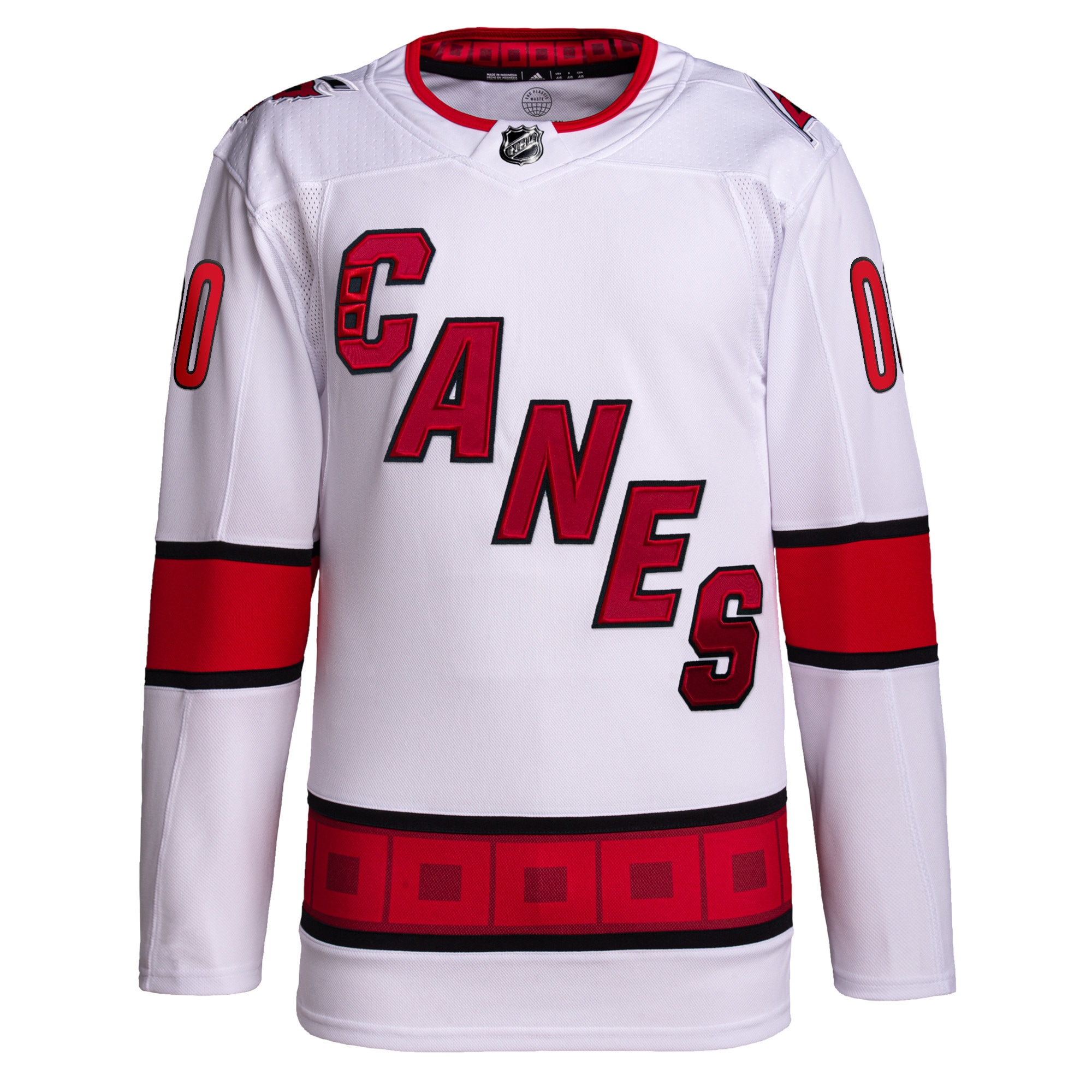 Alternative view of Carolina Hurricanes Away Jersey - Adidas - Authentic White