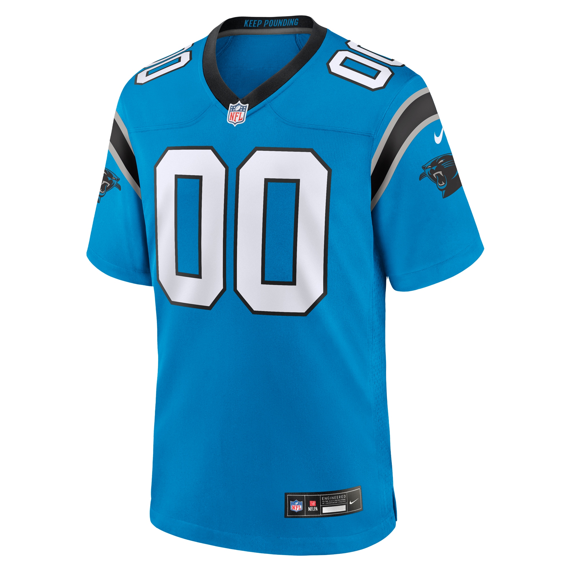 Alternative view of Carolina Panthers Blue Custom Jersey nike - Nike Carolina Panthers 2