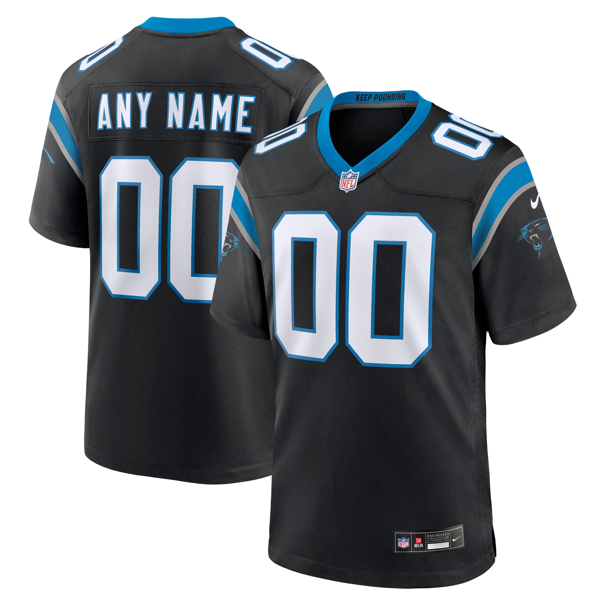 Carolina Panthers Custom Game Jersey