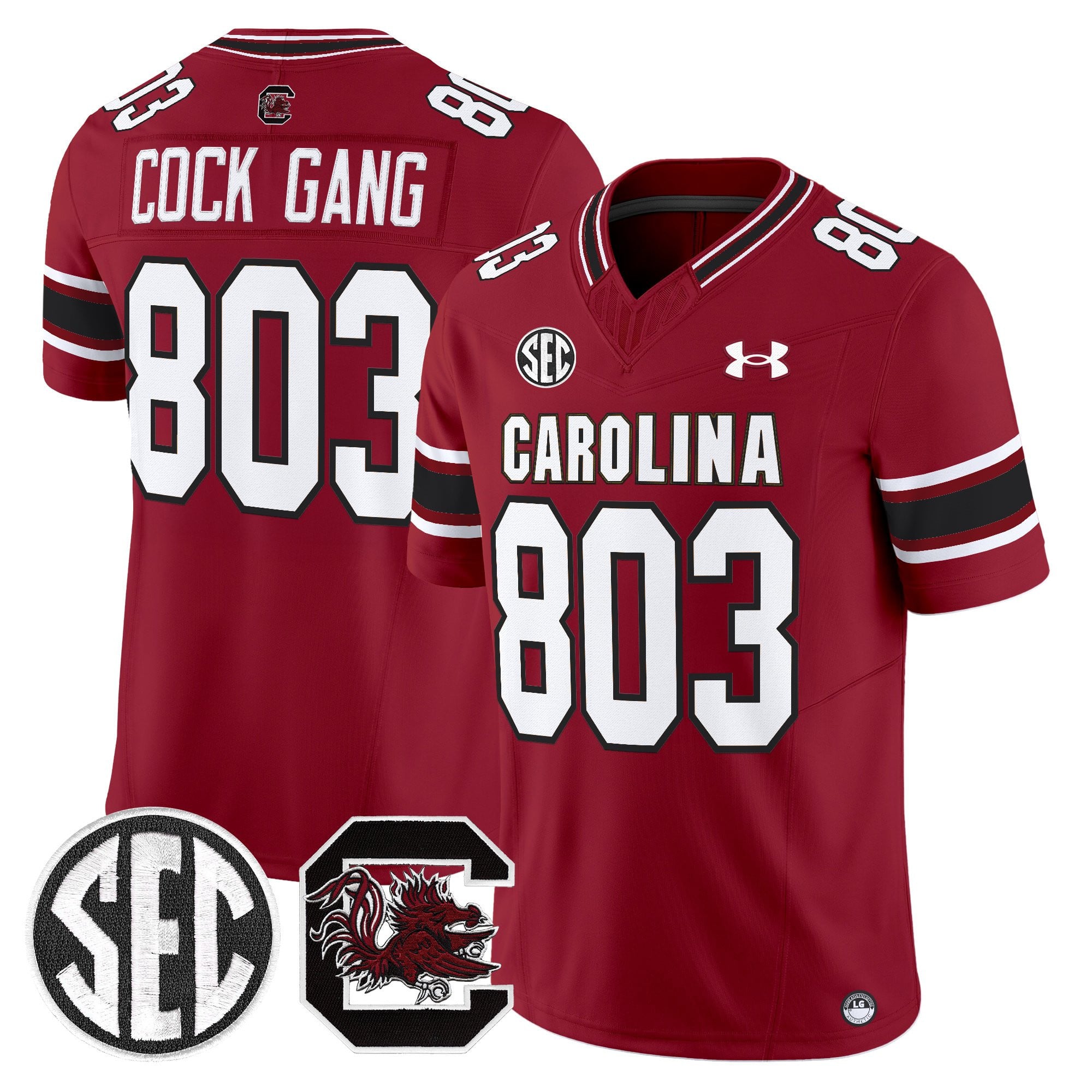 Alternative view of Carolina Sellers Maroon Jersey - Under Armour Carolina Sellers #16