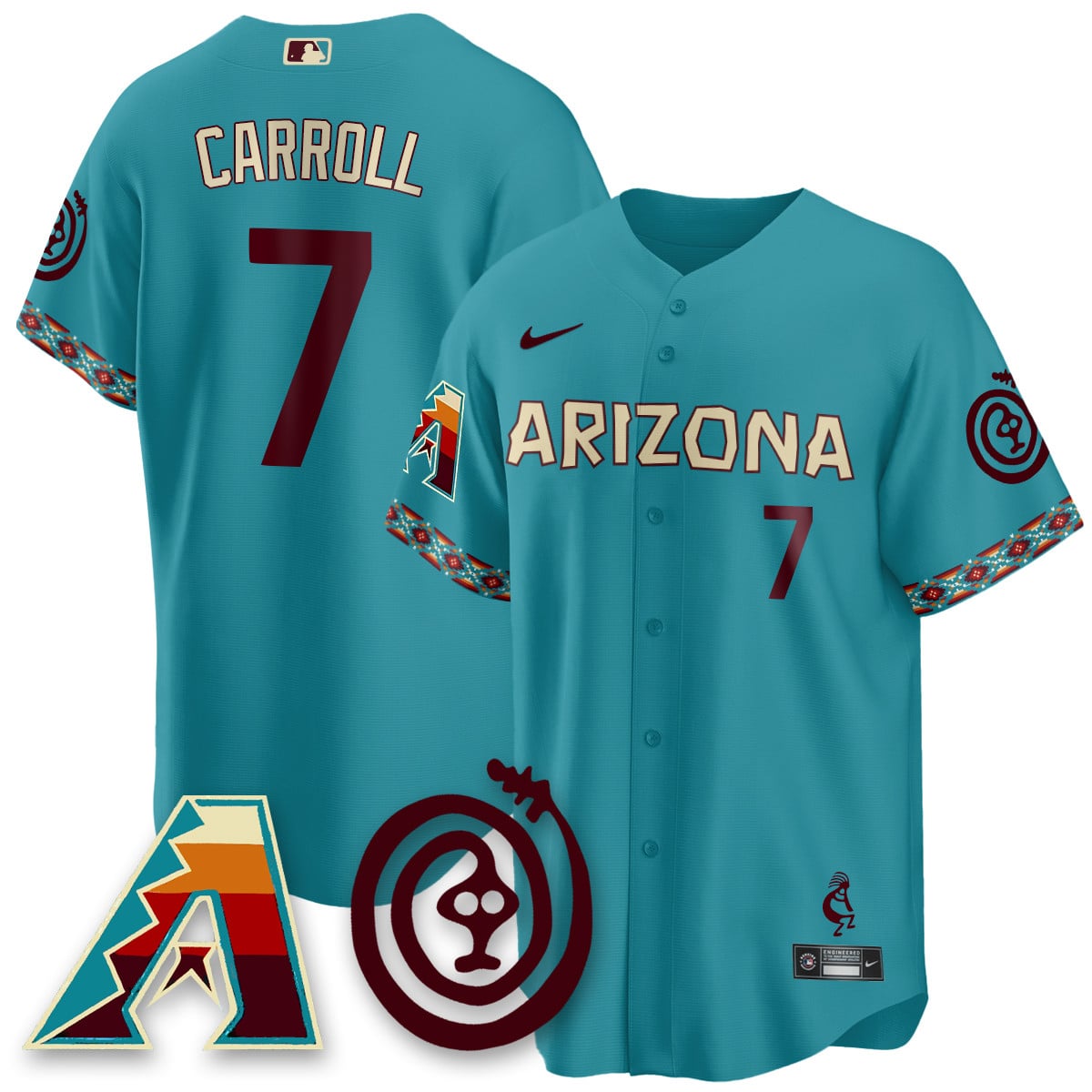 Carroll D-backs Teal Jersey - Nike - Sedona Edition