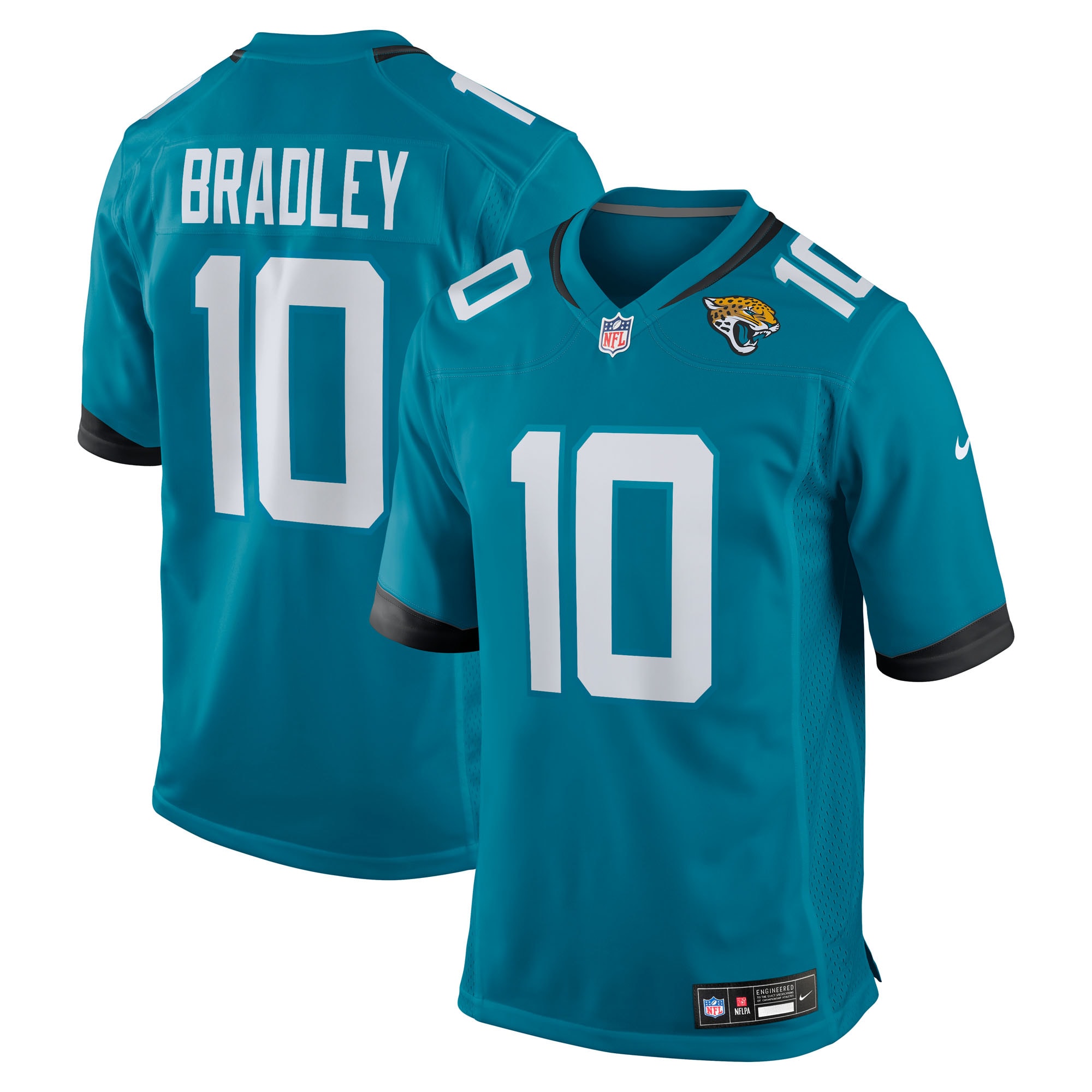 Carter Bradley Jacksonville Jaguars Team Game Jersey - Teal