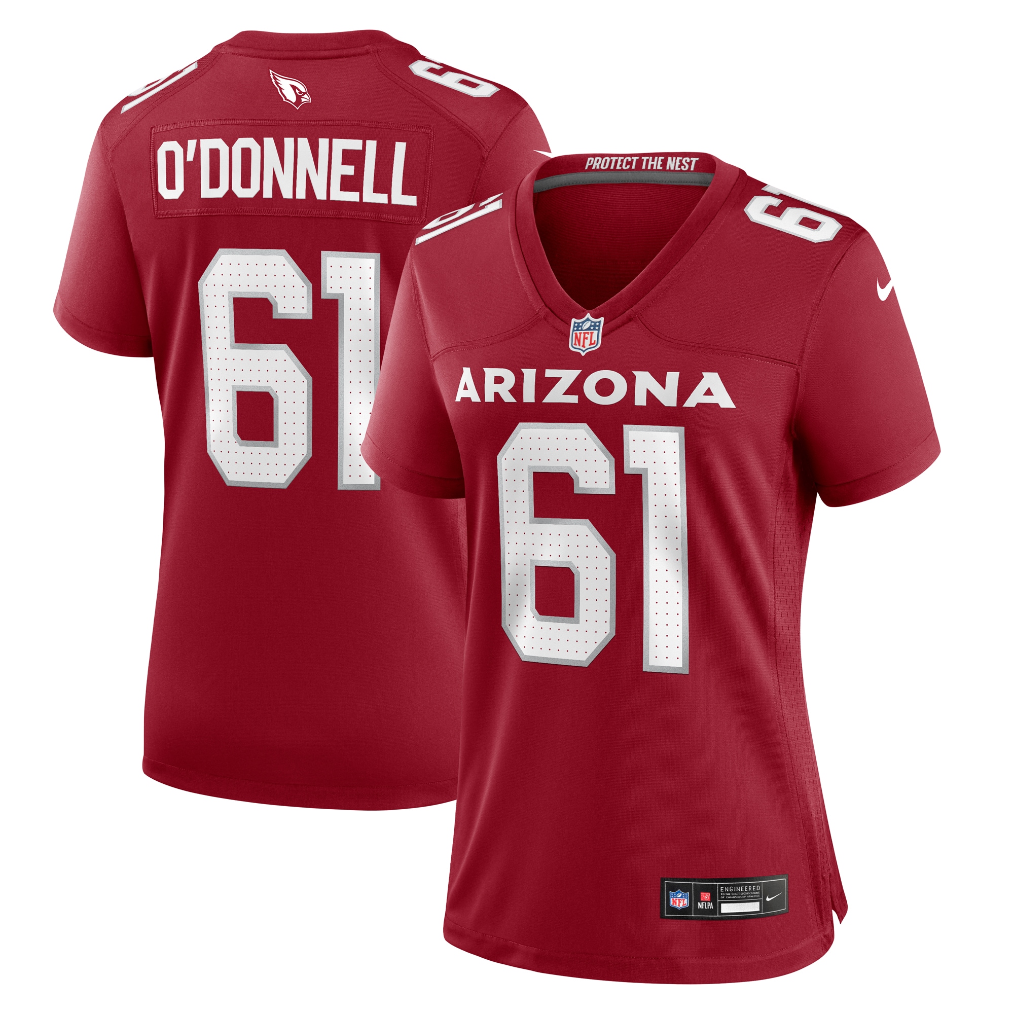 Carter O'Donnell Arizona Cardinals Women's Team Game Jersey - Cardinal
