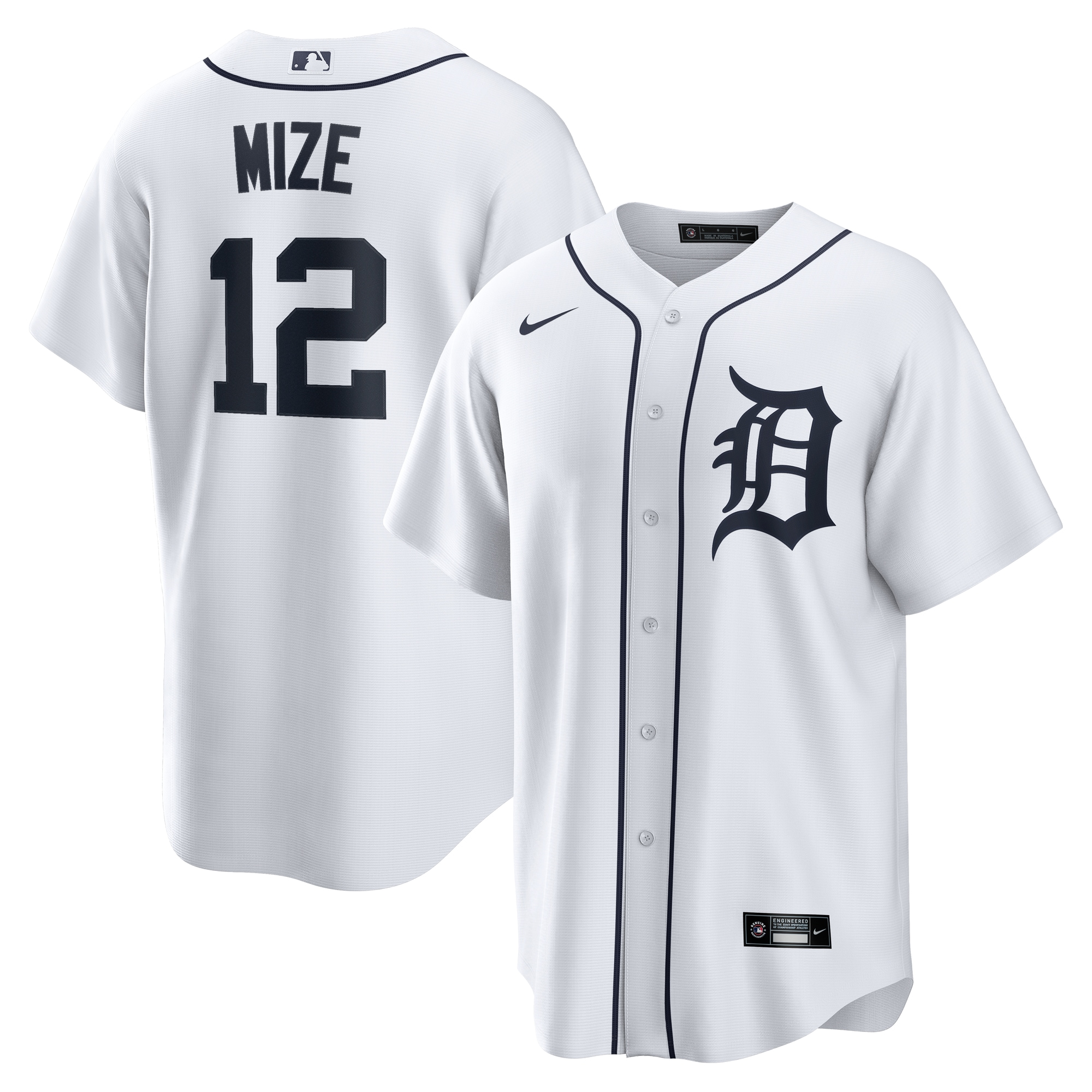 Casey Mize Detroit Tigers Home Jersey - White