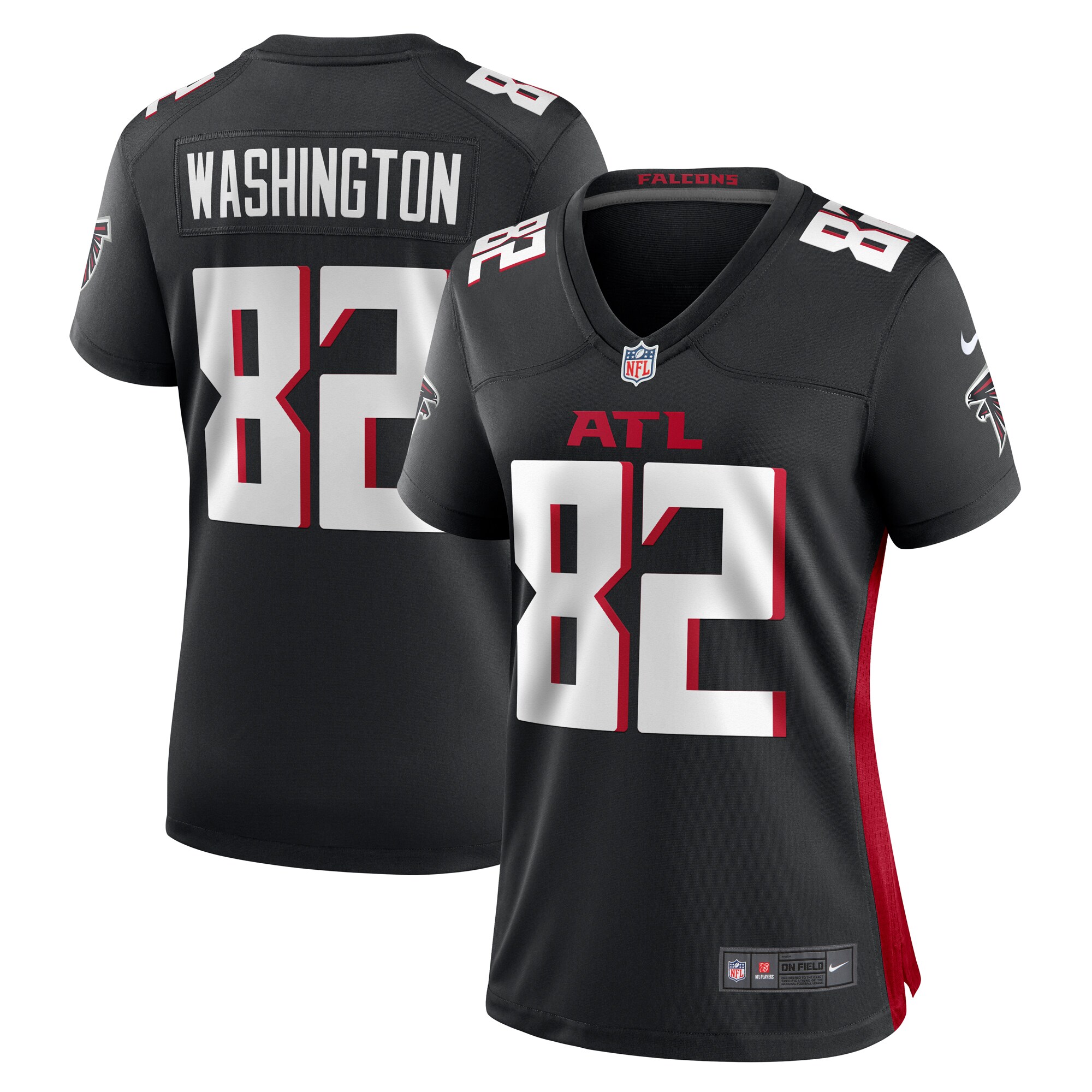 Casey Washington Atlanta Falcons Women's Game Jersey - Black