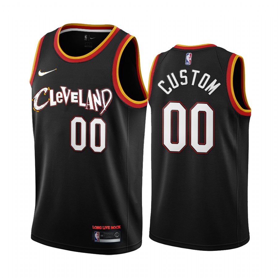 Cavaliers Black Custom Jersey nike - Nike Cleveland Cavaliers Black