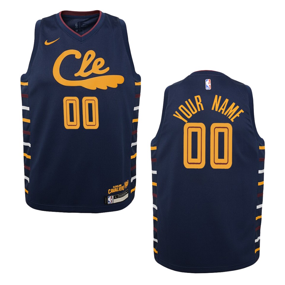 Cavaliers Navy Custom Jersey - Nike Cavaliers Navy Jersey - Custom