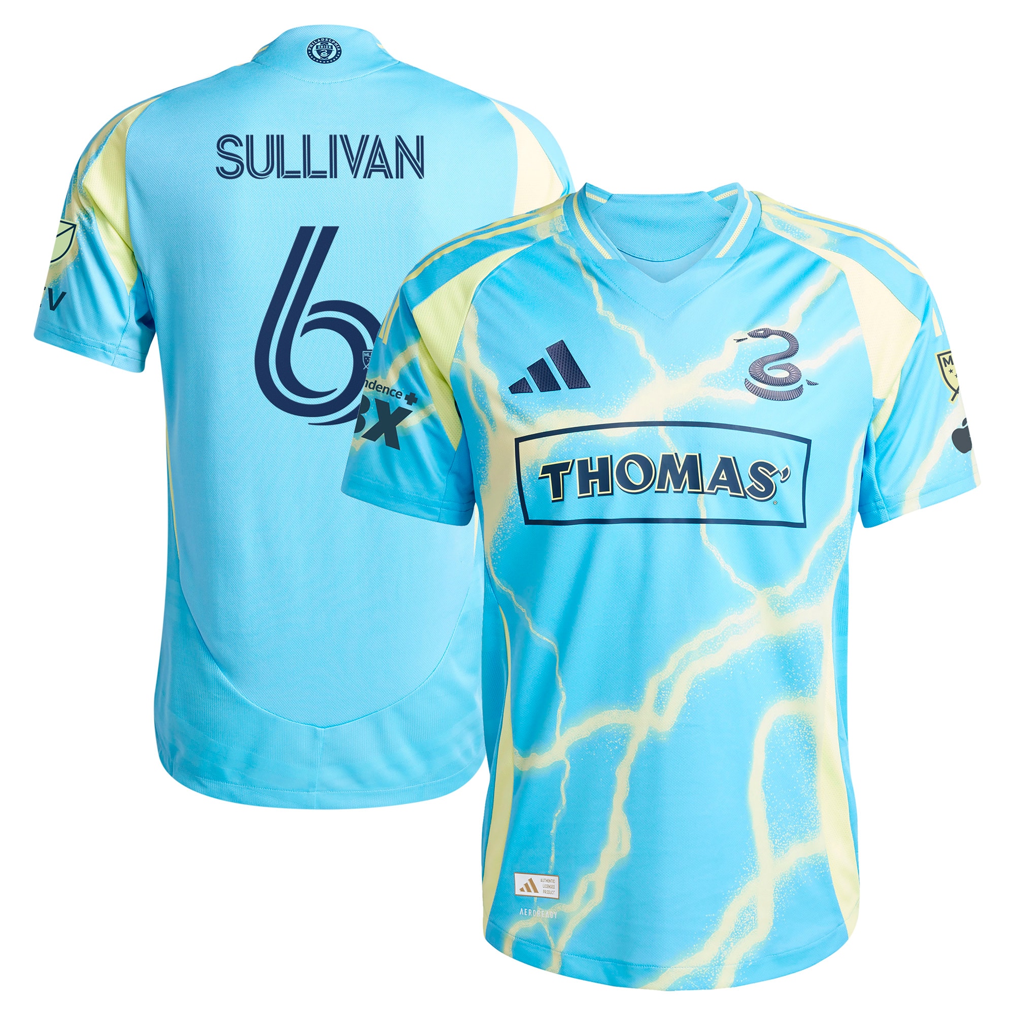 Cavan Sullivan Philadelphia Union 2025 The Voltage Kit Player Jersey - Blue