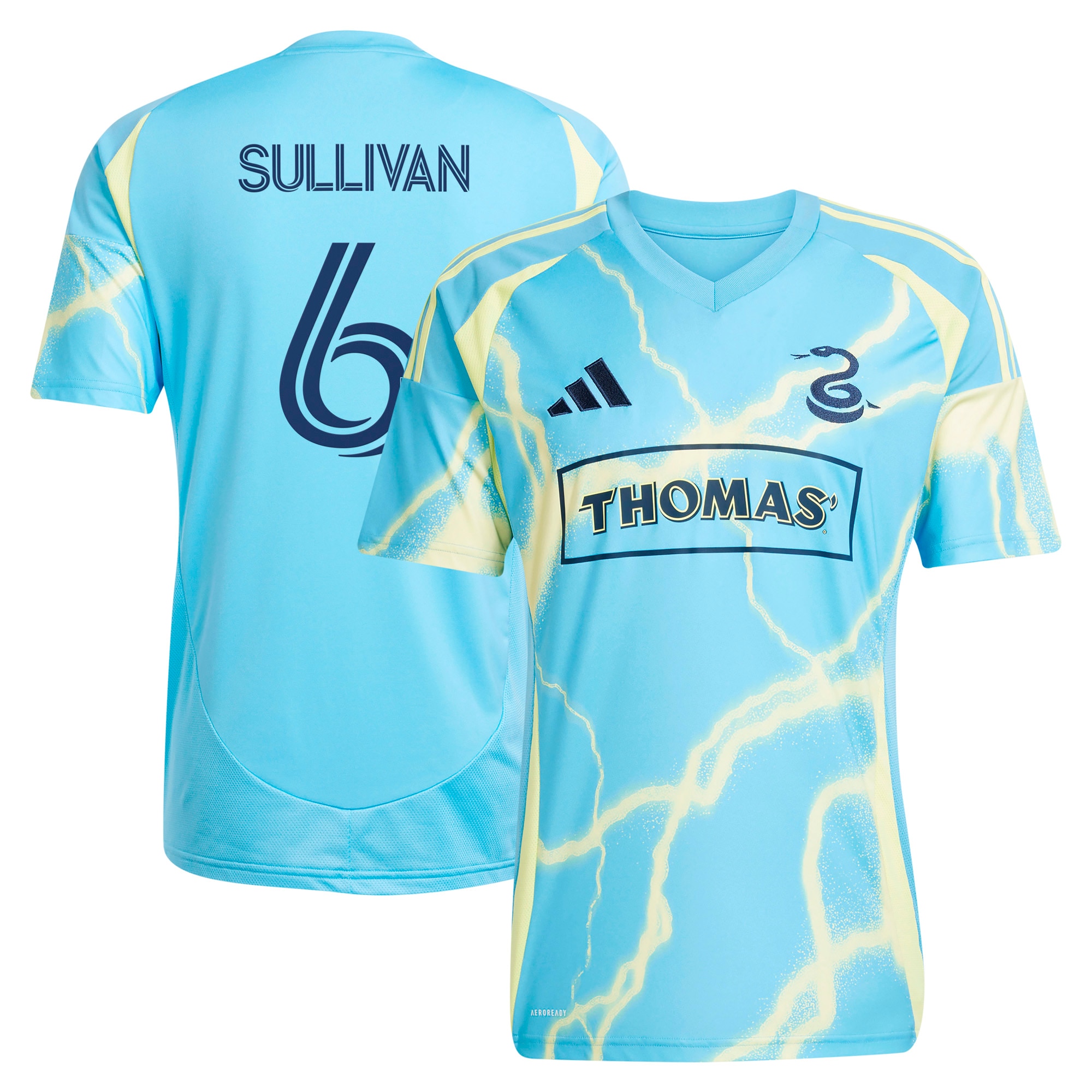 Cavan Sullivan Philadelphia Union 2025 The Voltage Kit Player Jersey - Blue