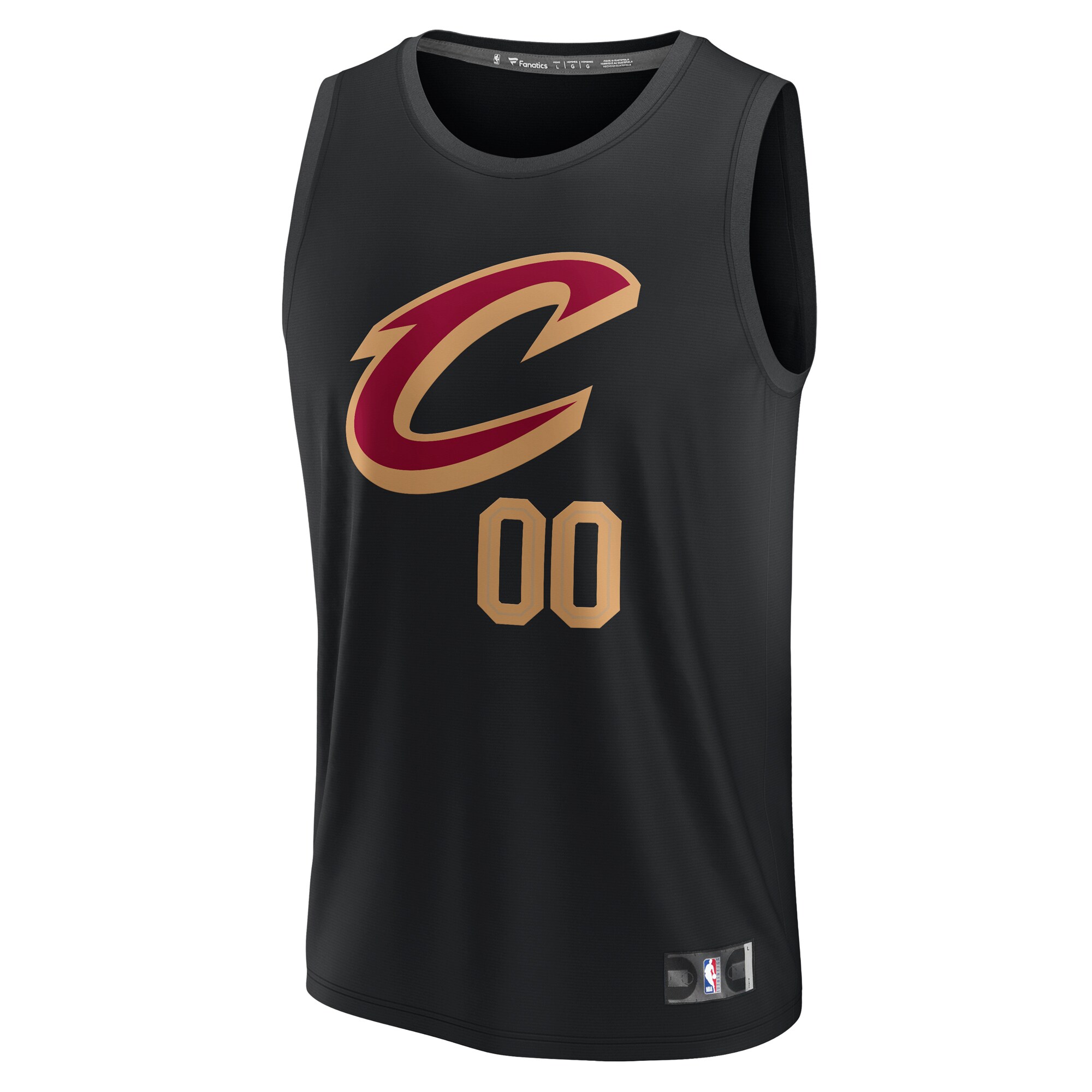 Alternative view of Cavs Black Custom Jersey - Fanatics - Statement Edition