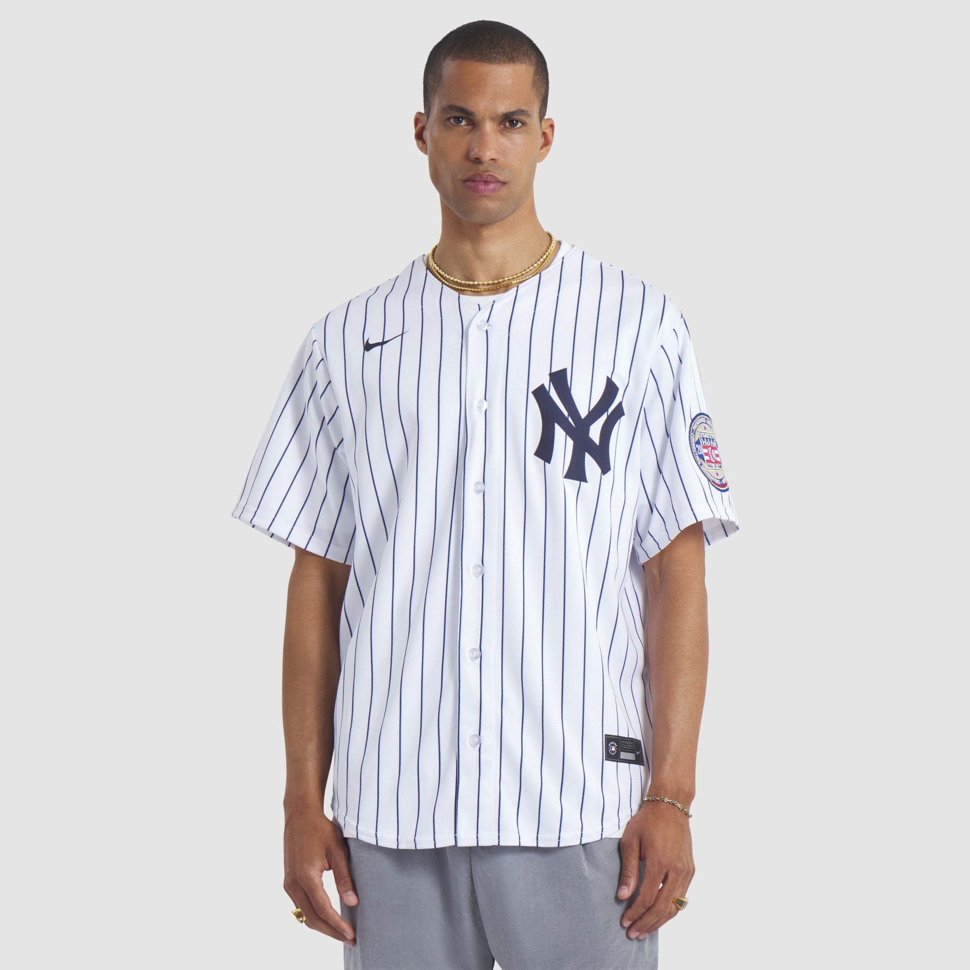 CC Sabathia New York Yankees 2025 Baseball Hall of Fame Name & Number Retired Jersey - White