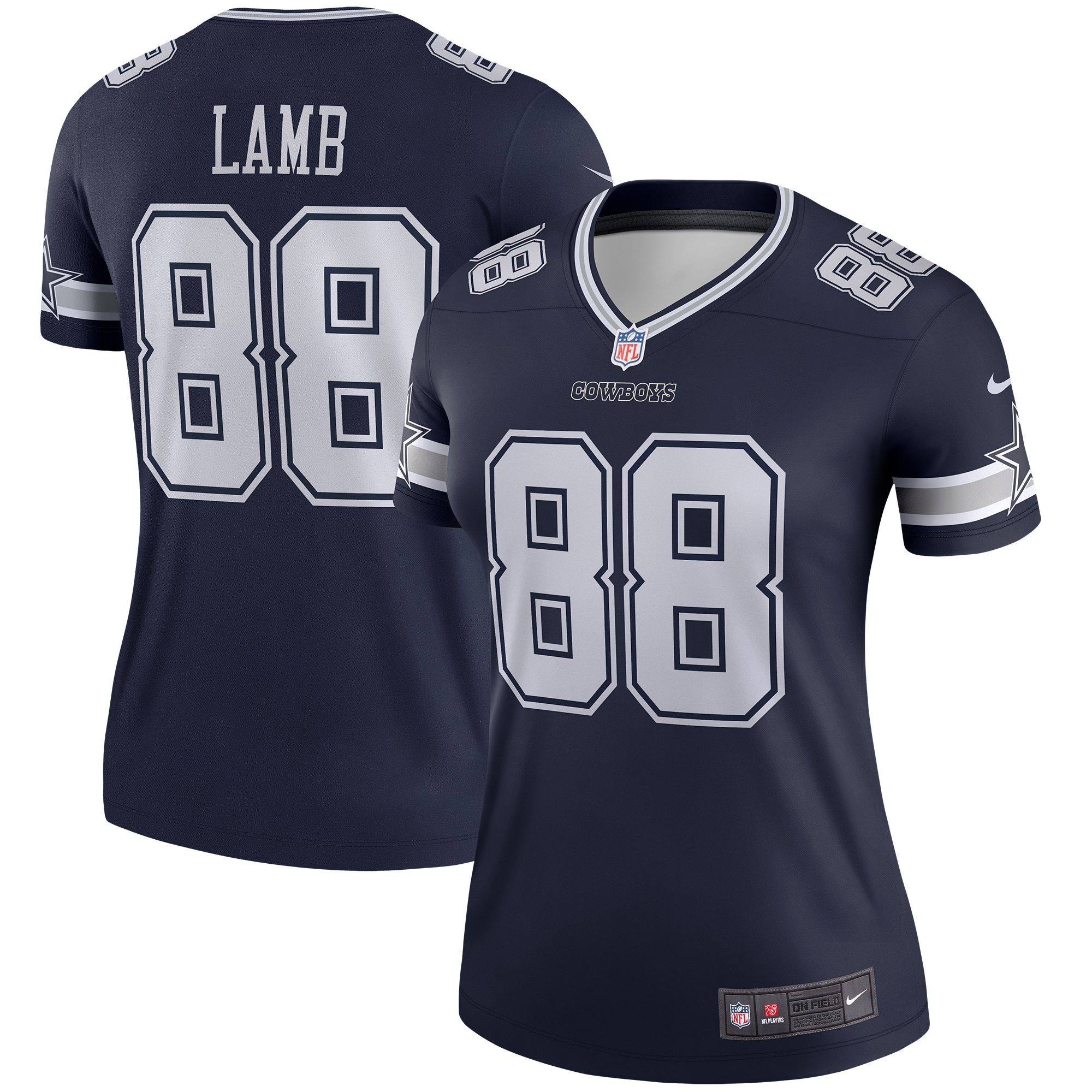 CeeDee Lamb Dallas Cowboys Women's Legend Player Performance Top - Navy