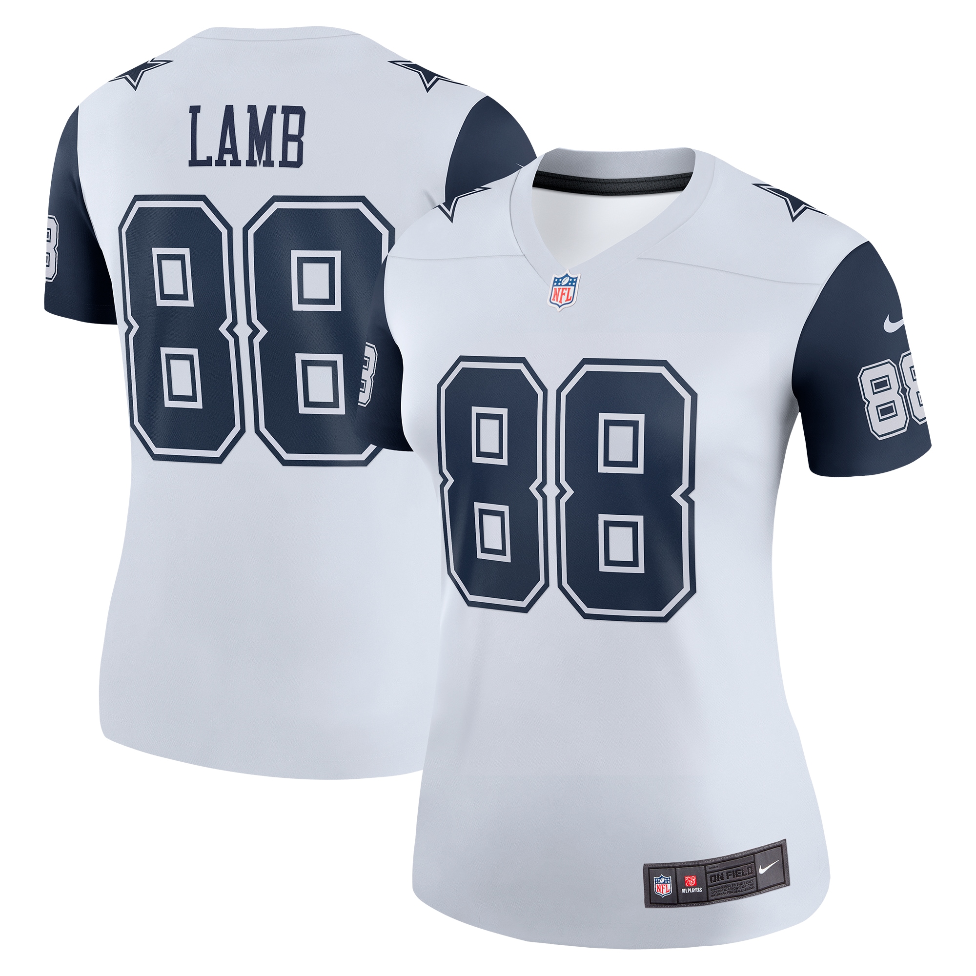 CeeDee Lamb Dallas Cowboys Women's Legend Player Performance Top - White