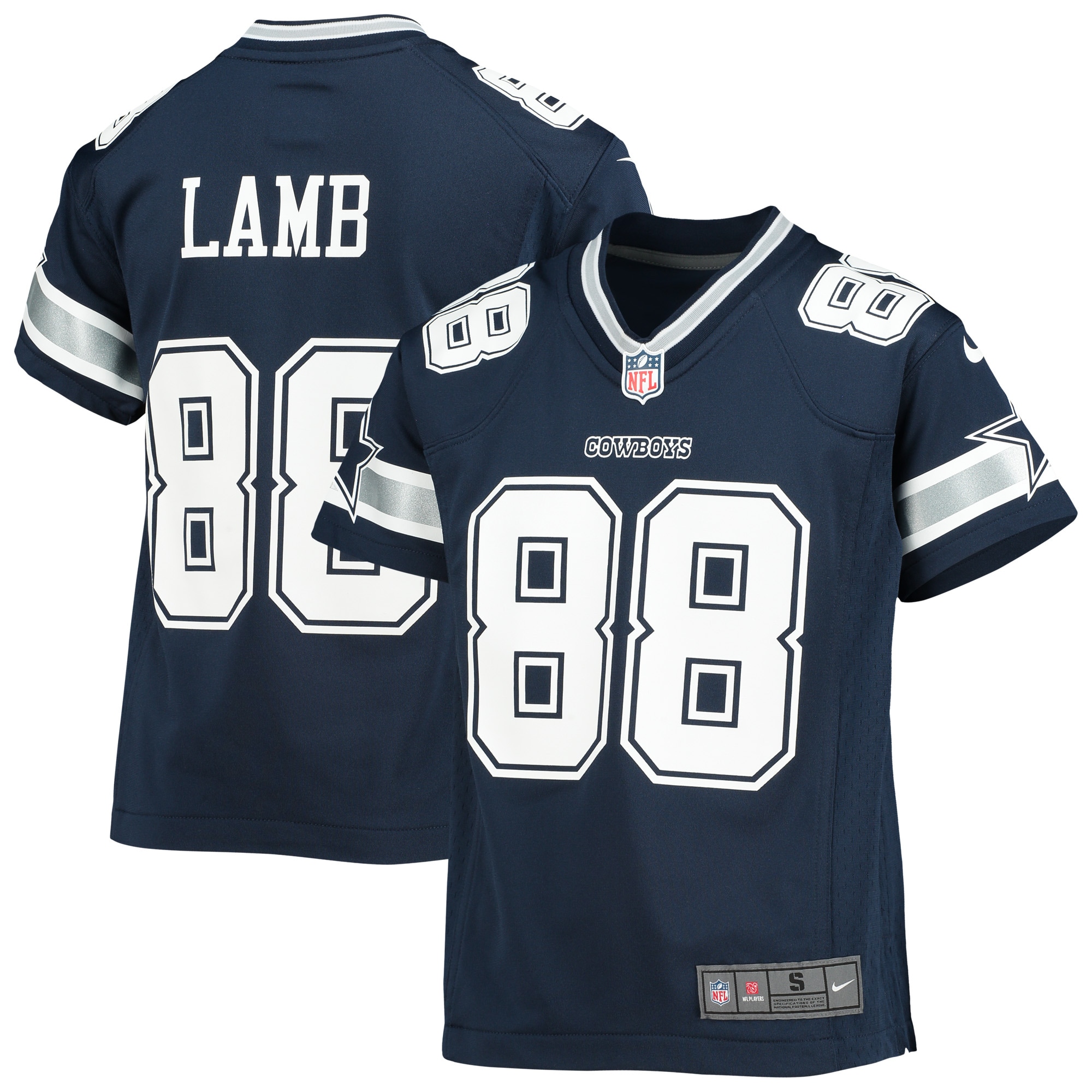 CeeDee Lamb Dallas Cowboys Youth Player Game Jersey