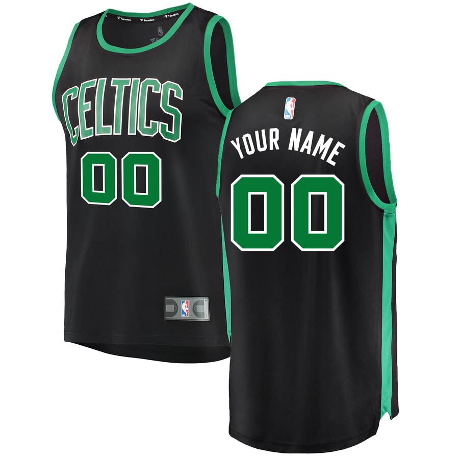 Celtics Black Custom Jersey fanatics - Fanatics Celtics Black Custom