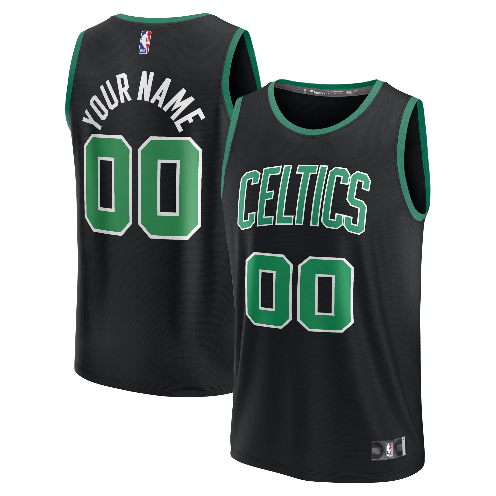 Celtics Black Custom Jersey - Fanatics - Personalize Yours!