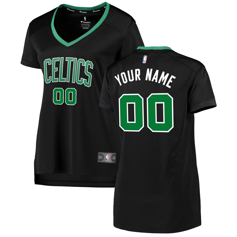 Celtics Black Personalized Jersey - Fanatics - Custom Name