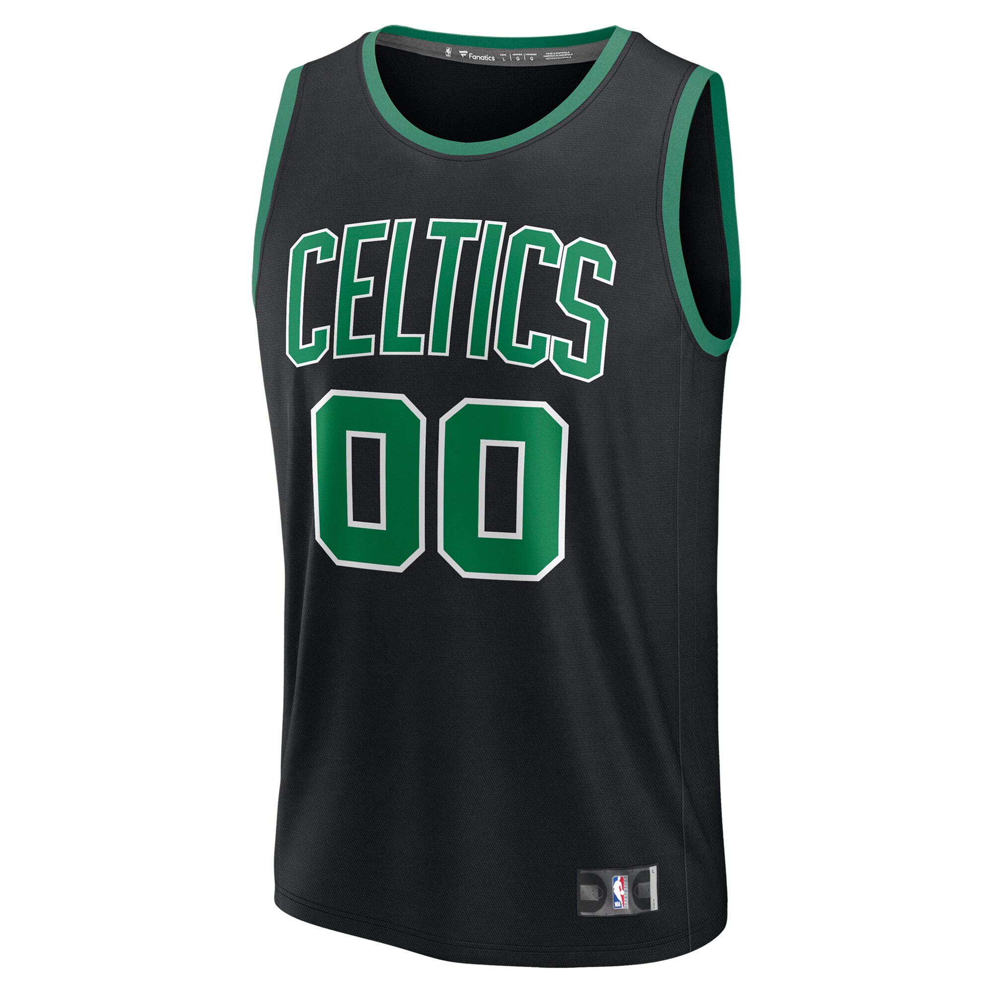 Alternative view of Celtics Custom Black Jersey - Fanatics - Show Your Pride!