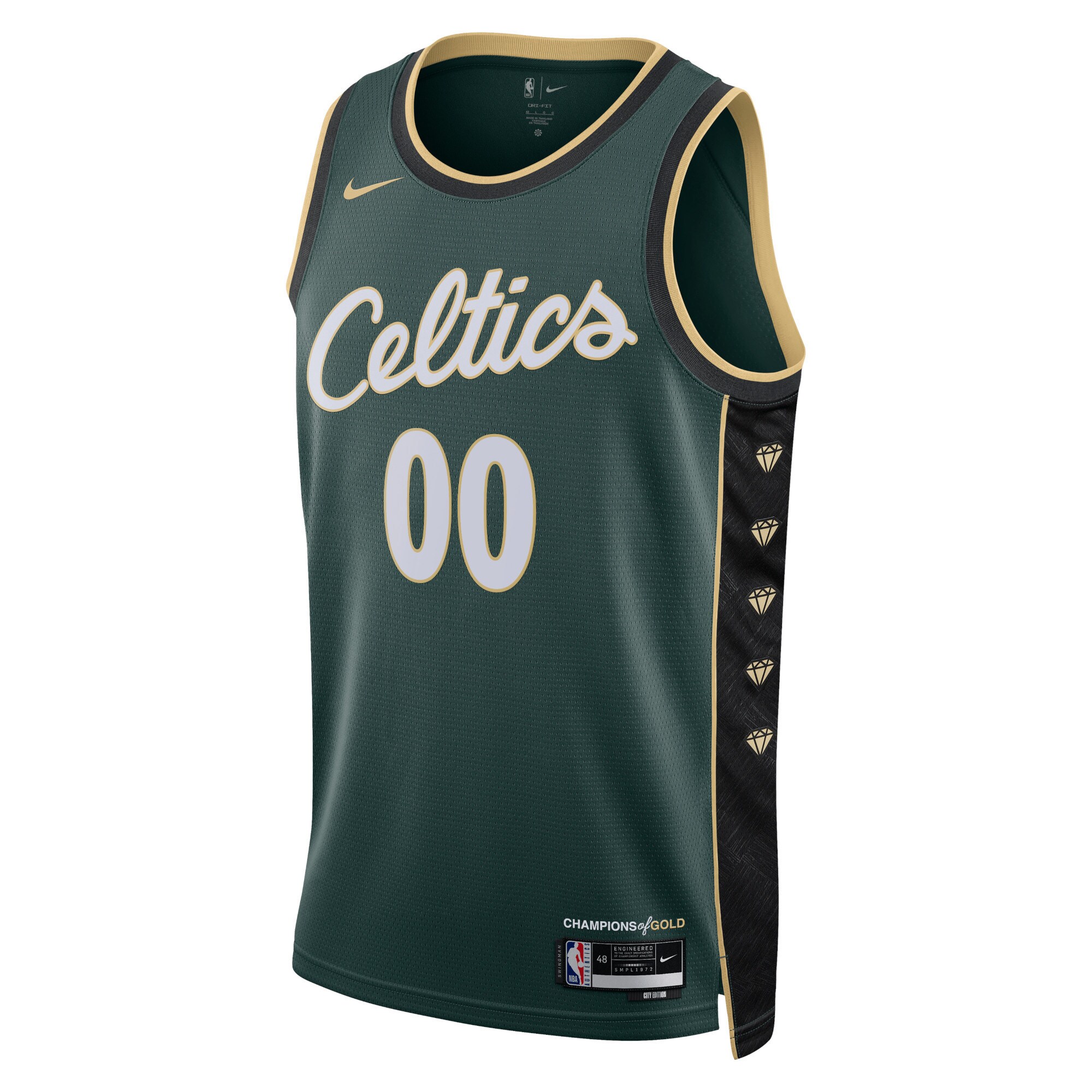 Alternative view of Celtics Green City Edition Jersey - Nike - Customizable