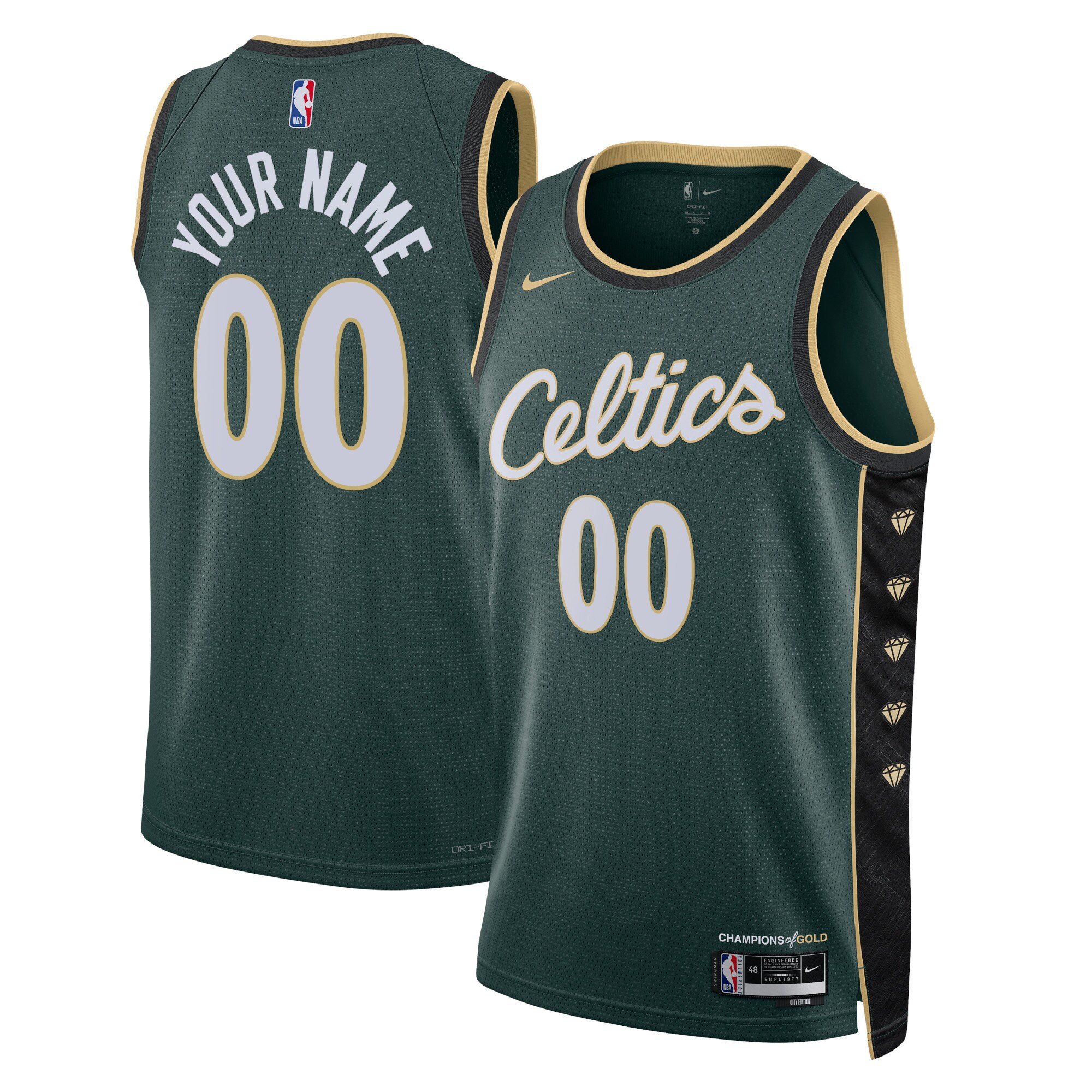 Celtics Green City Edition Jersey - Nike - Customizable