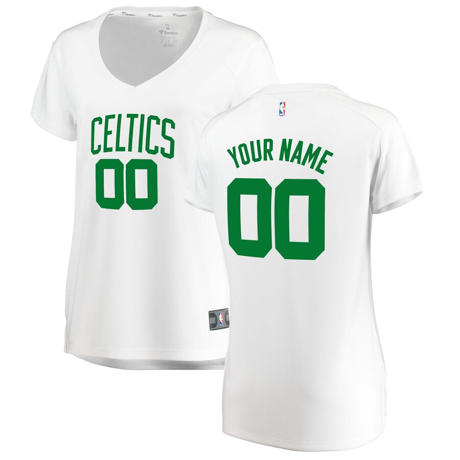 Celtics White Custom Women’s Jersey - Fanatics - Personalized