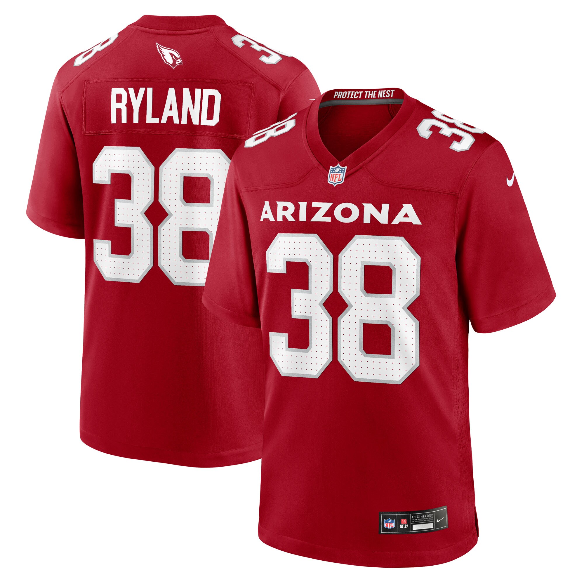 Chad Ryland Arizona Cardinals Team Game Jersey - Cardinal