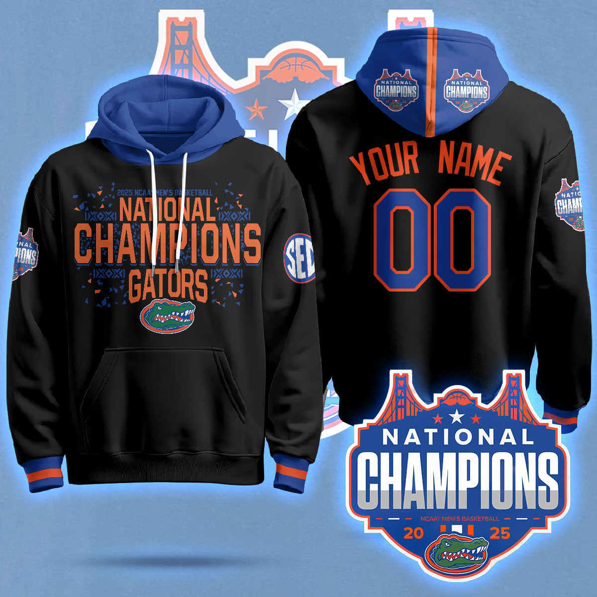 champions Florida Gators Black Hoodie - Florida Gators Champions Black
