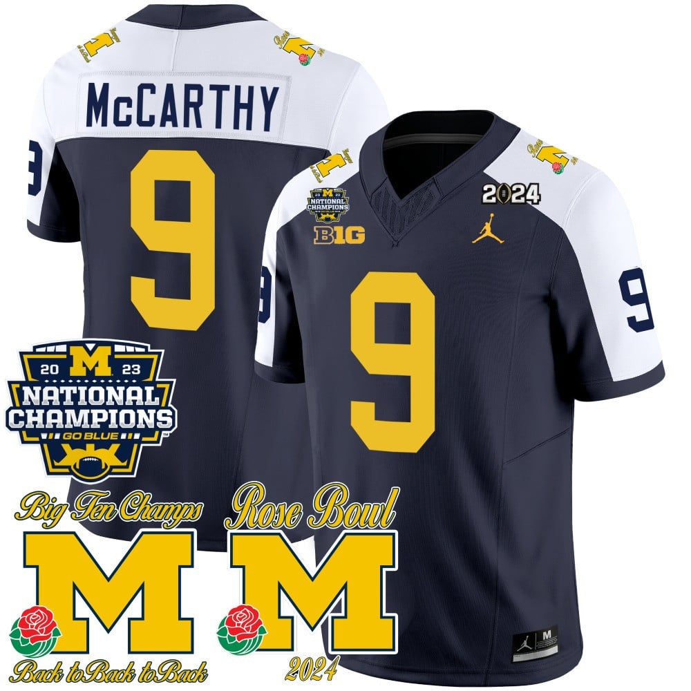 champs Michigan Wolverines Navy Jersey - Michigan Wolverines #9 Navy