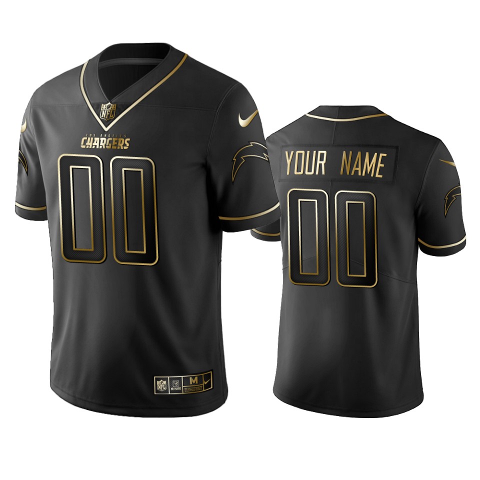 Chargers Black & Gold Jersey - Custom Your Name & Number
