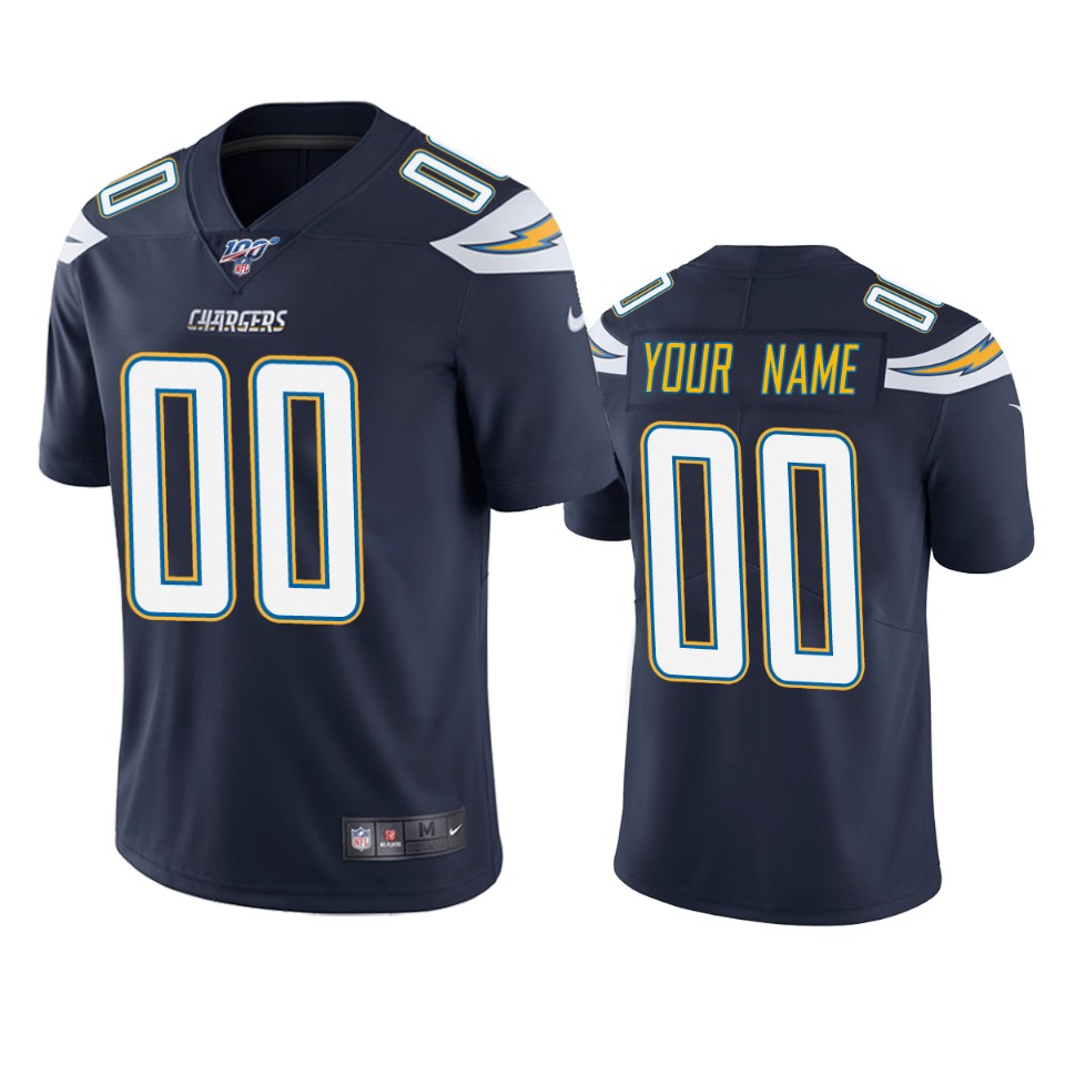Chargers Navy Custom Jersey - Nike Chargers Navy Alternate Custom