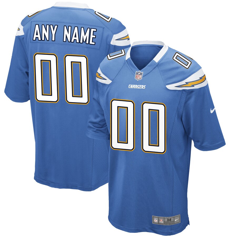 Chargers Powder Blue Custom Jersey nike - Nike Chargers Powder Blue