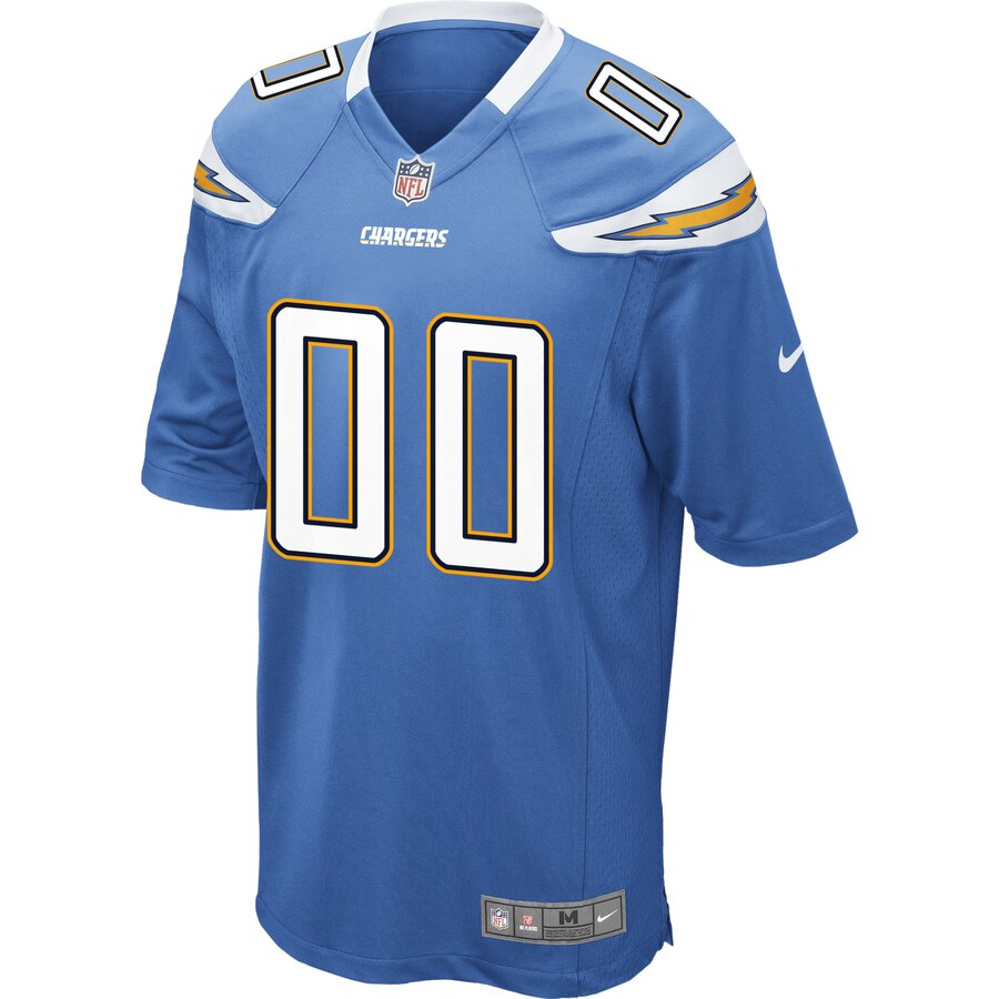 Alternative view of Chargers Powder Blue Custom Jersey nike - Nike Chargers Powder Blue