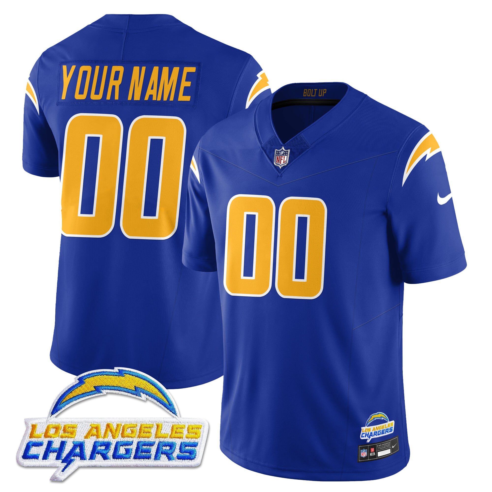 Alternative view of Chargers Powder Blue Jersey - Nike - Custom NFL Fan Gear