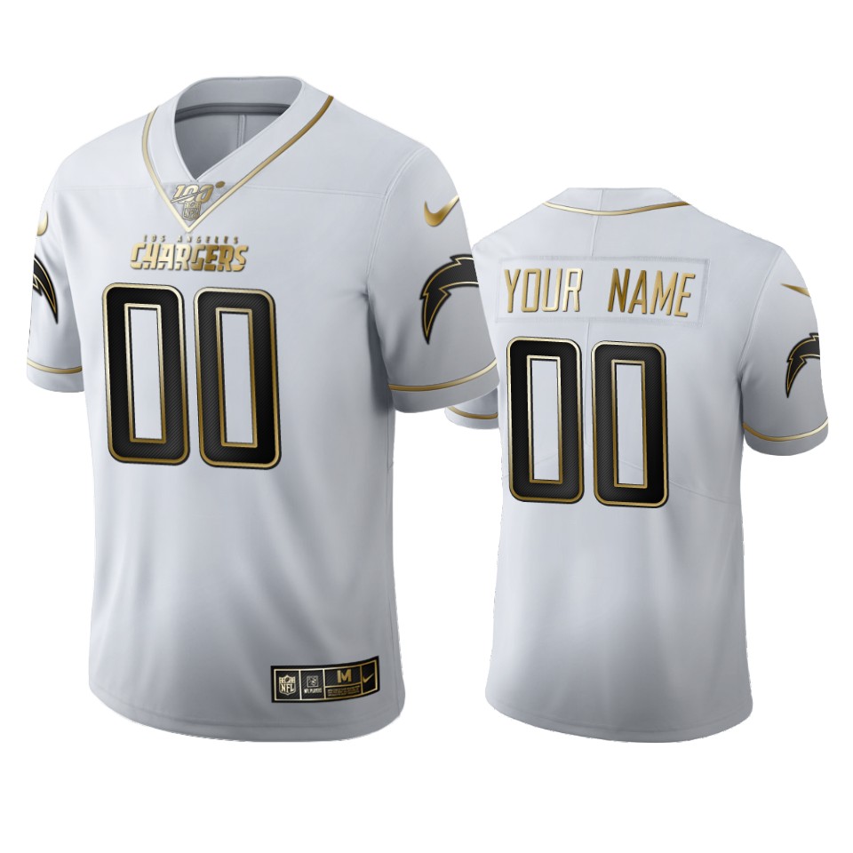 Chargers White Gold Jersey - Chargers White Gold Custom Jersey - Nike