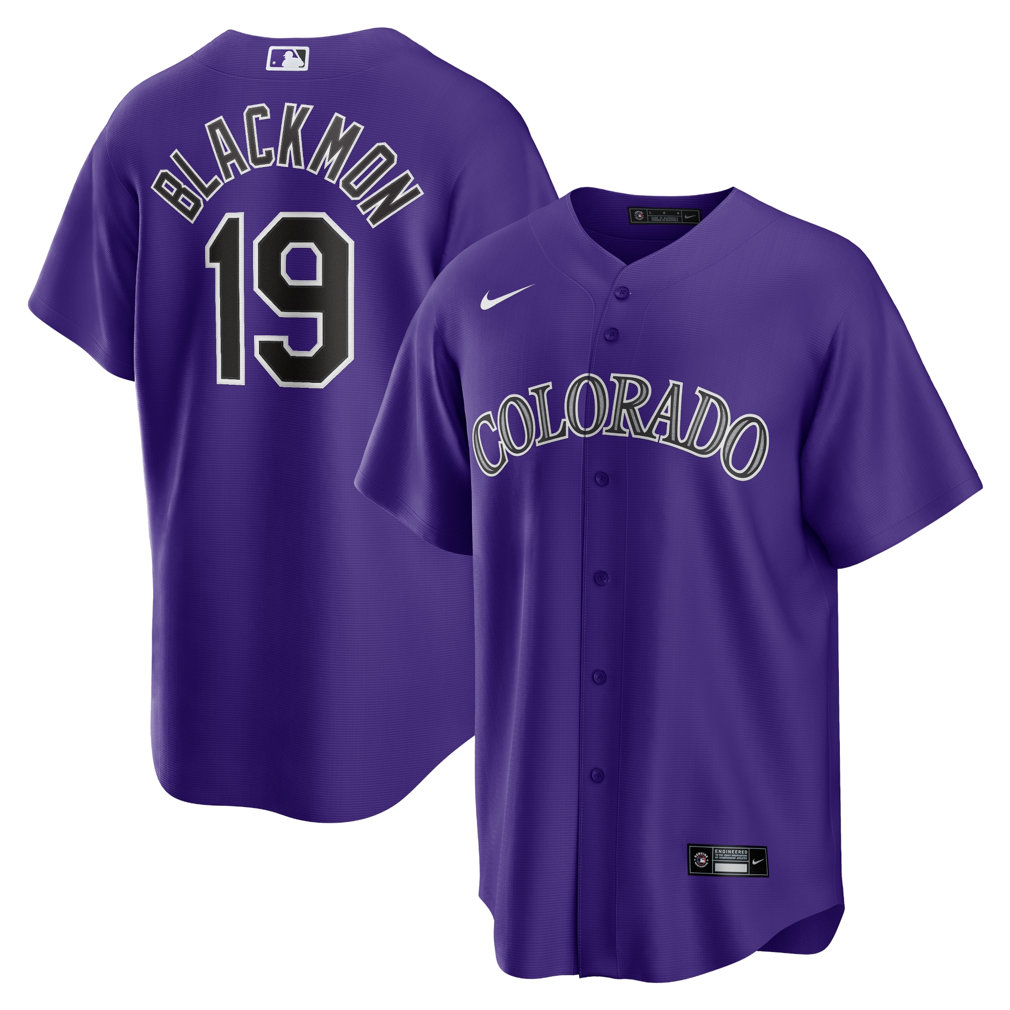 Charlie Blackmon Colorado Rockies Alternate Player Name Jersey