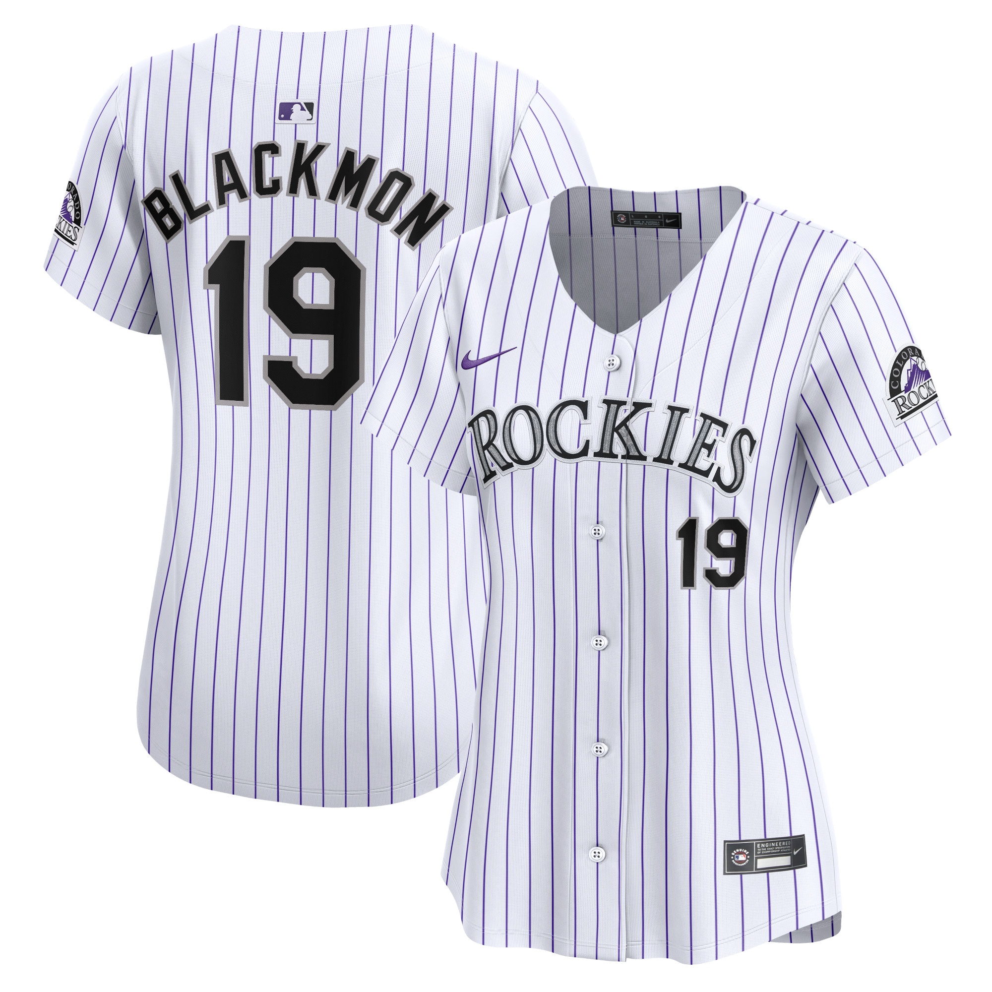 Charlie Blackmon Colorado Rockies Women's Home Limited Player Jersey - White