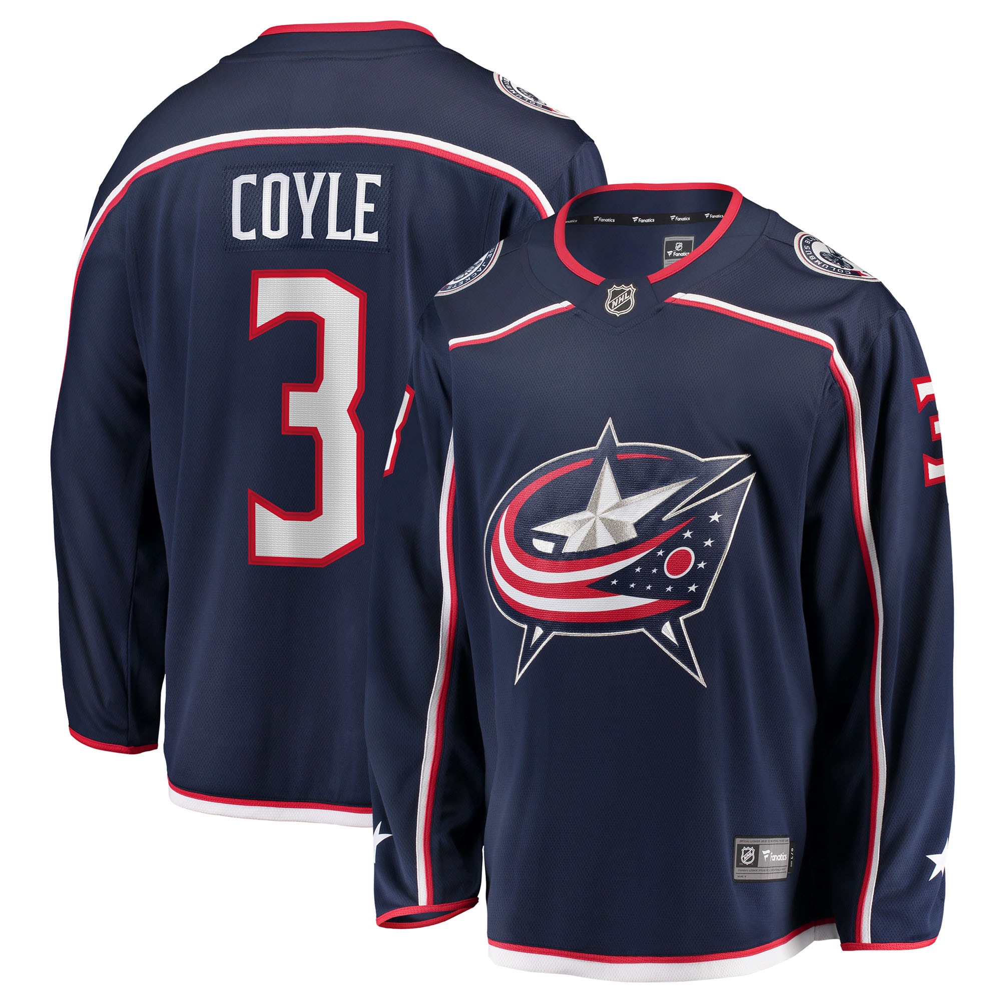Charlie Coyle Columbus Blue Jackets Fanatics Home Breakaway Jersey - Navy