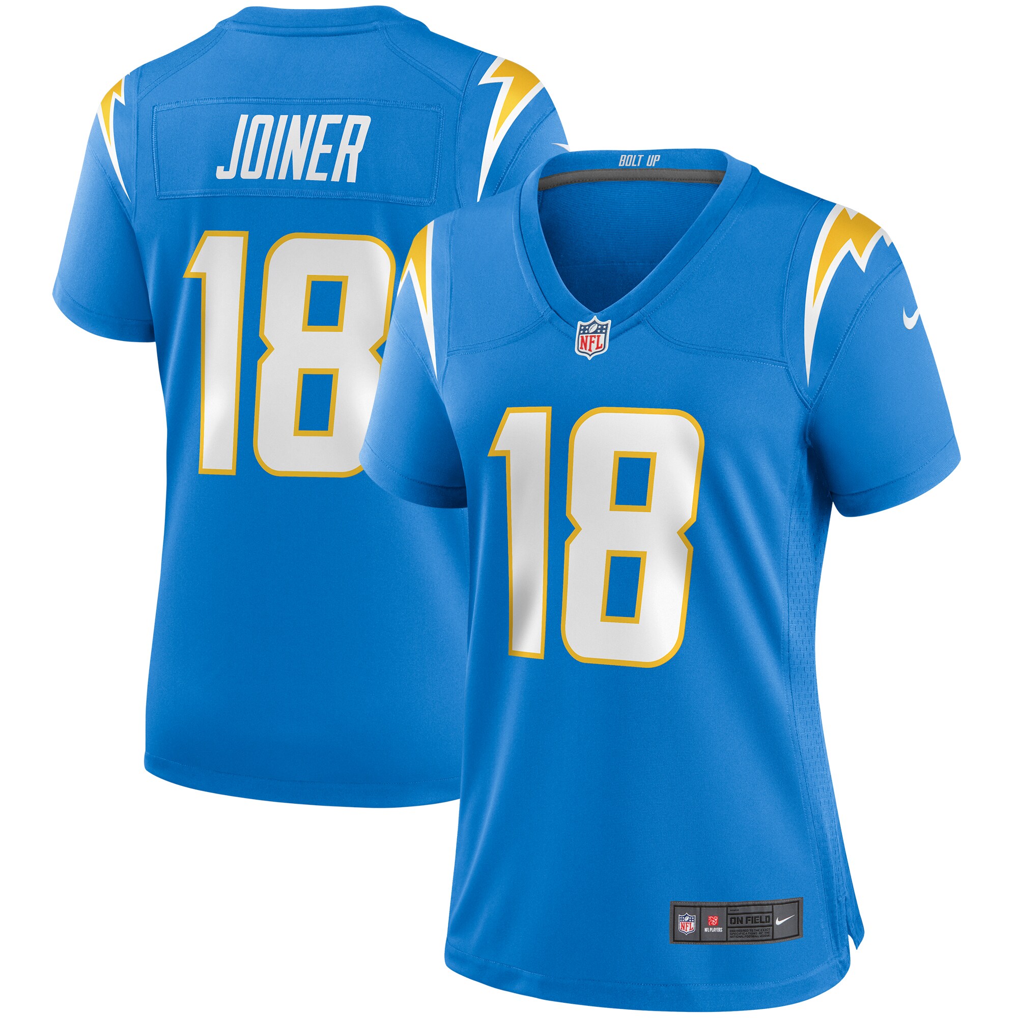 Charlie Joiner Los Angeles Chargers Women's Game Retired Player Jersey - Powder Blue