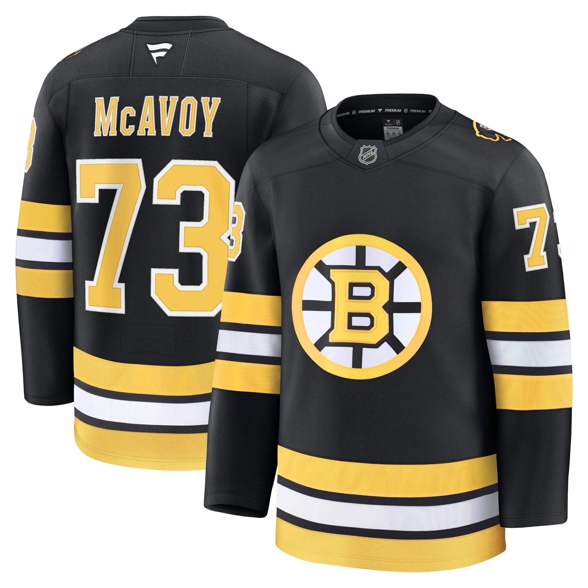 Charlie McAvoy Boston Bruins Fanatics Home Premium Player Jersey - Black