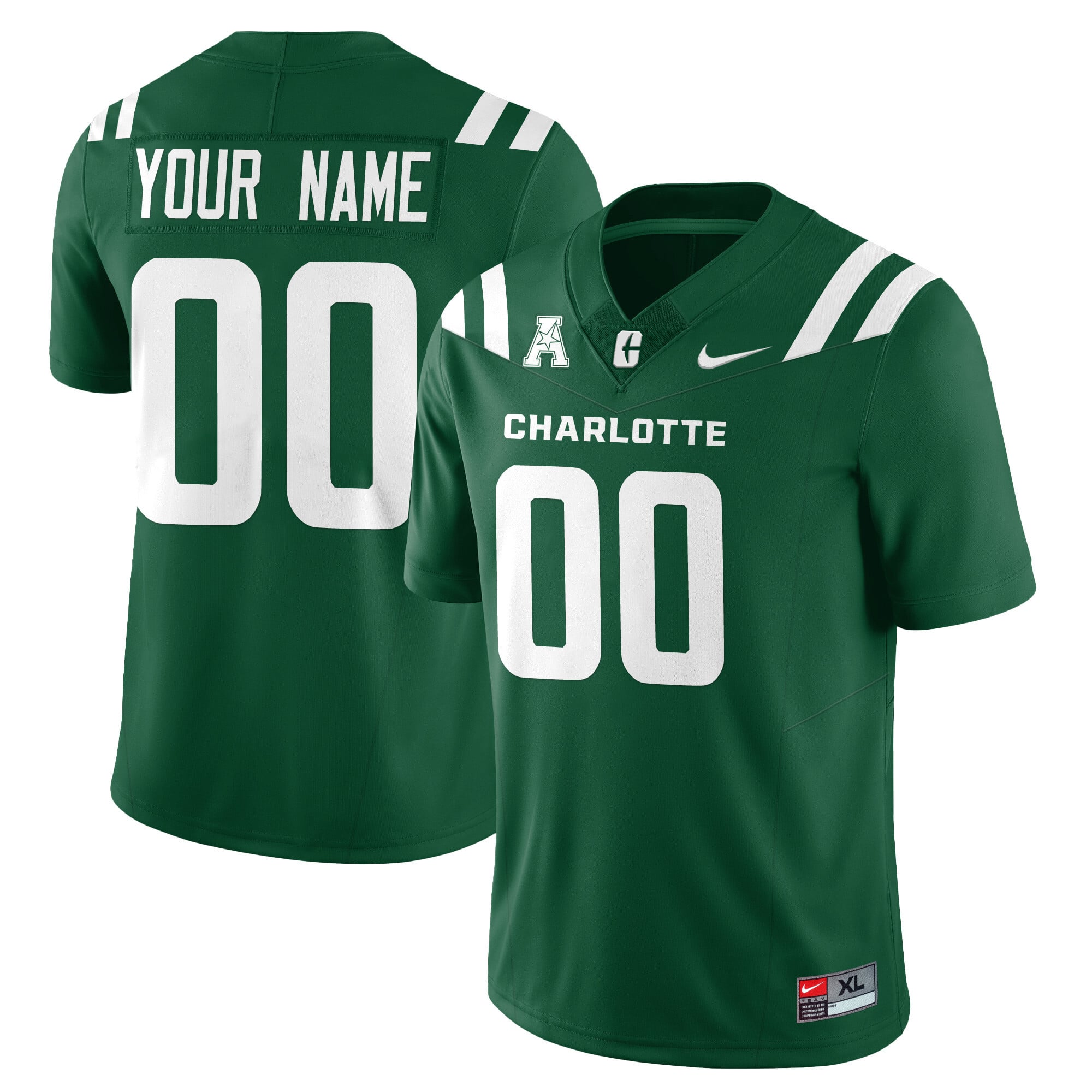 Charlotte 49ers Green Jersey - Nike Charlotte 49ers Green Football