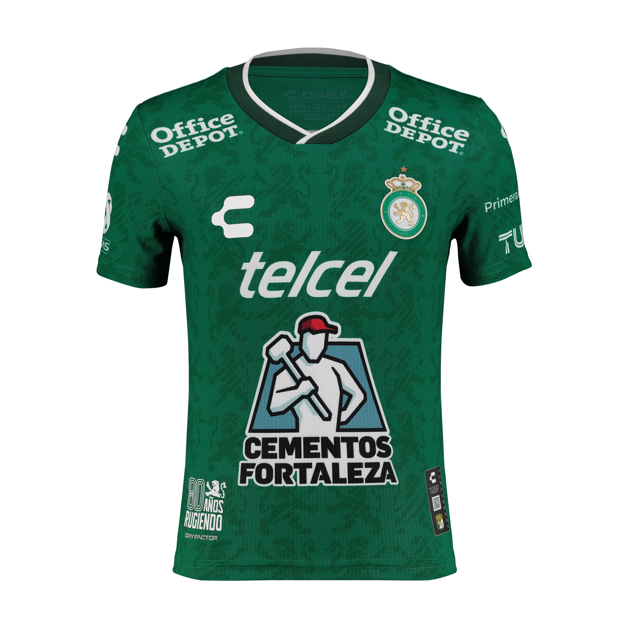 Alternative view of Charly Santos Laguna Green Jersey - Liga MX Official