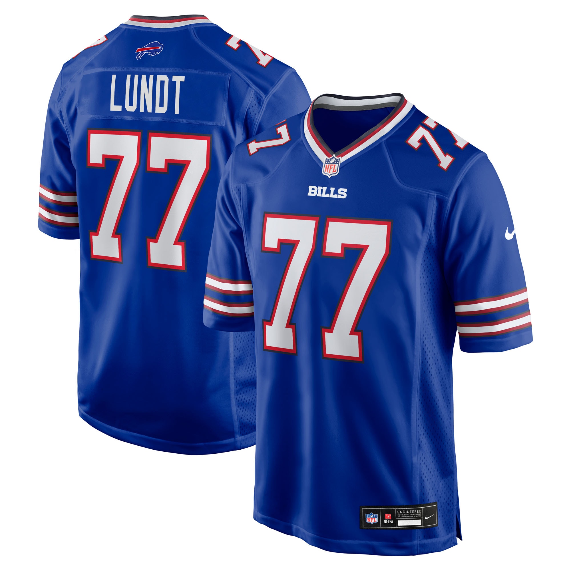 Chase Lundt Buffalo Bills Team Game Jersey - Royal