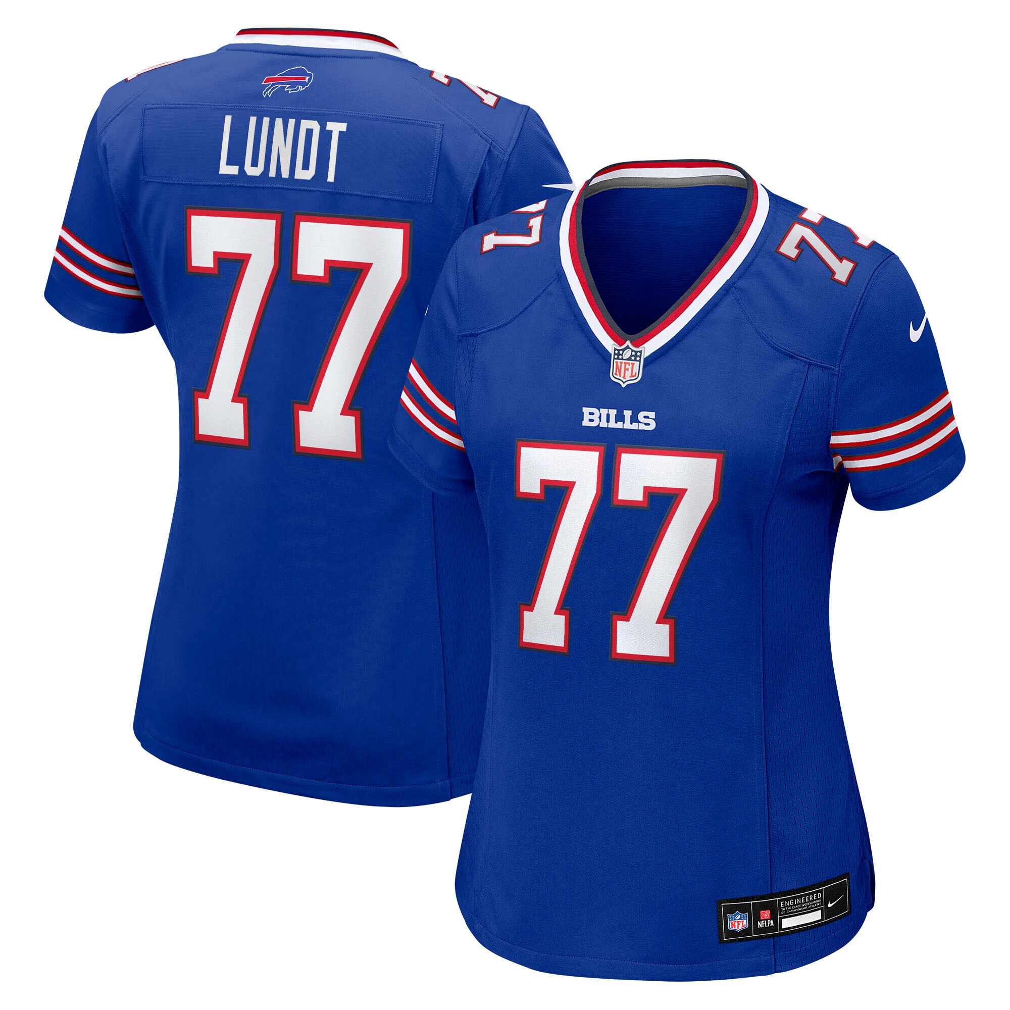 Chase Lundt Buffalo Bills Women's Team Game Jersey - Royal