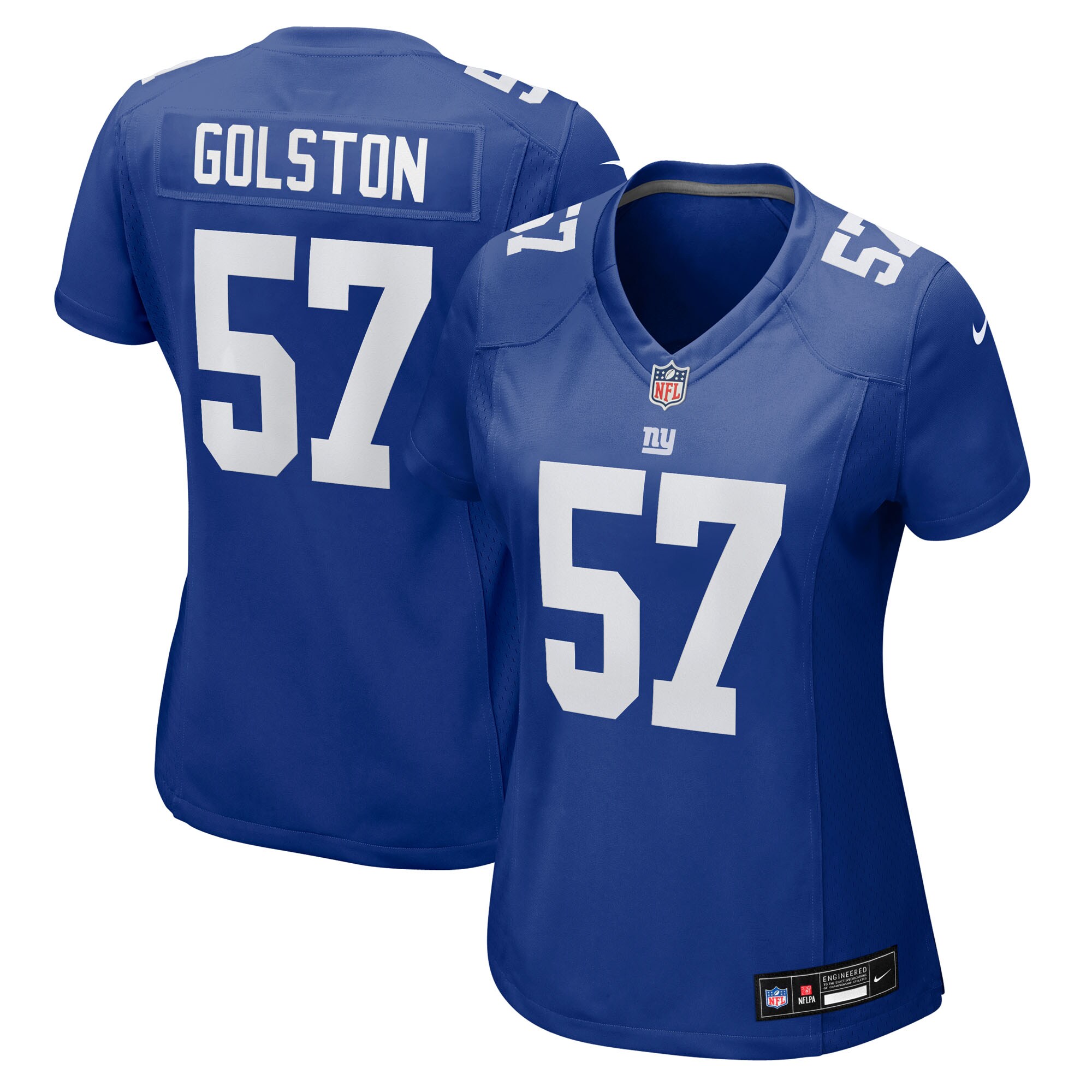 Chauncey Golston New York Giants Women's Team Game Jersey - Royal